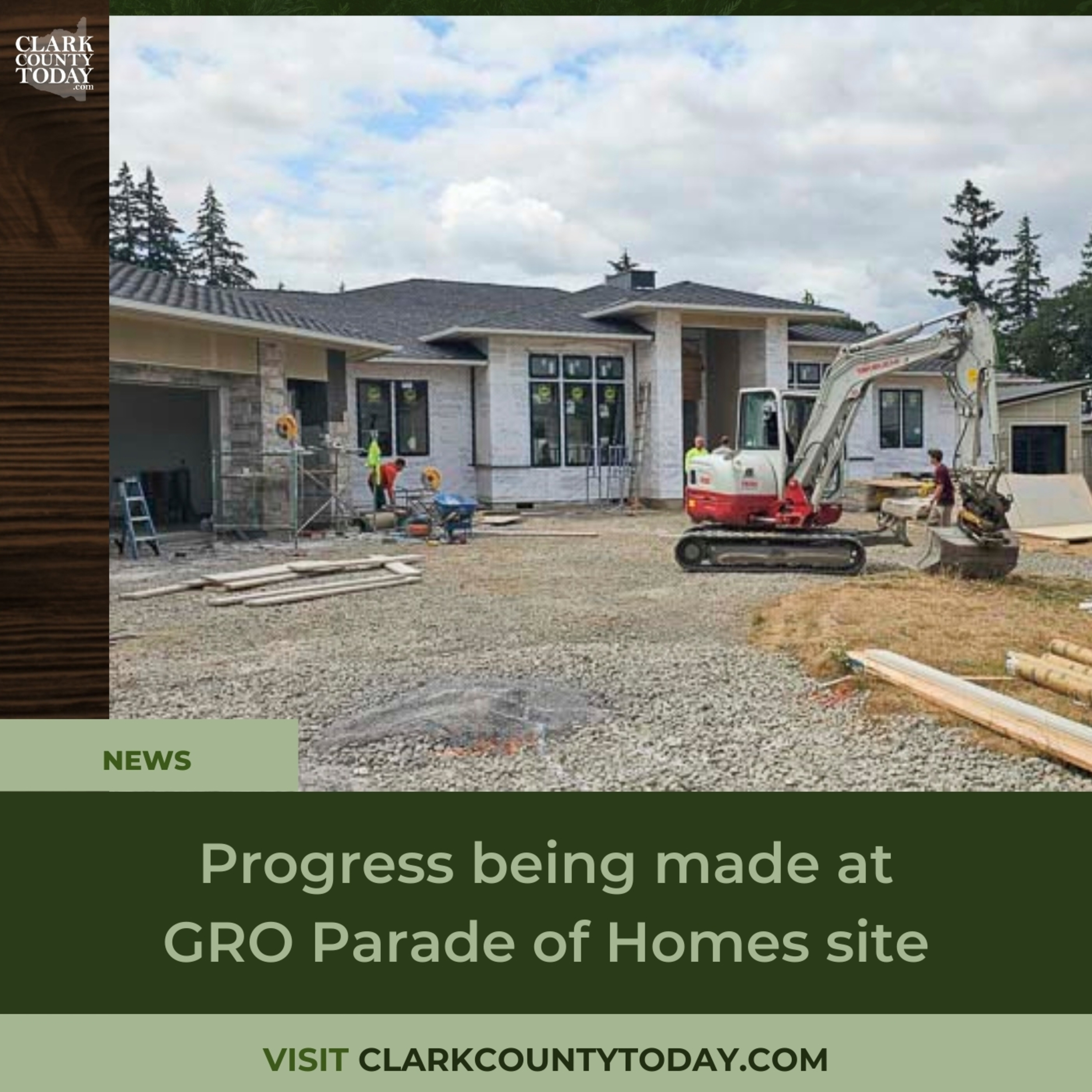 Progress being made at GRO Parade of Homes site