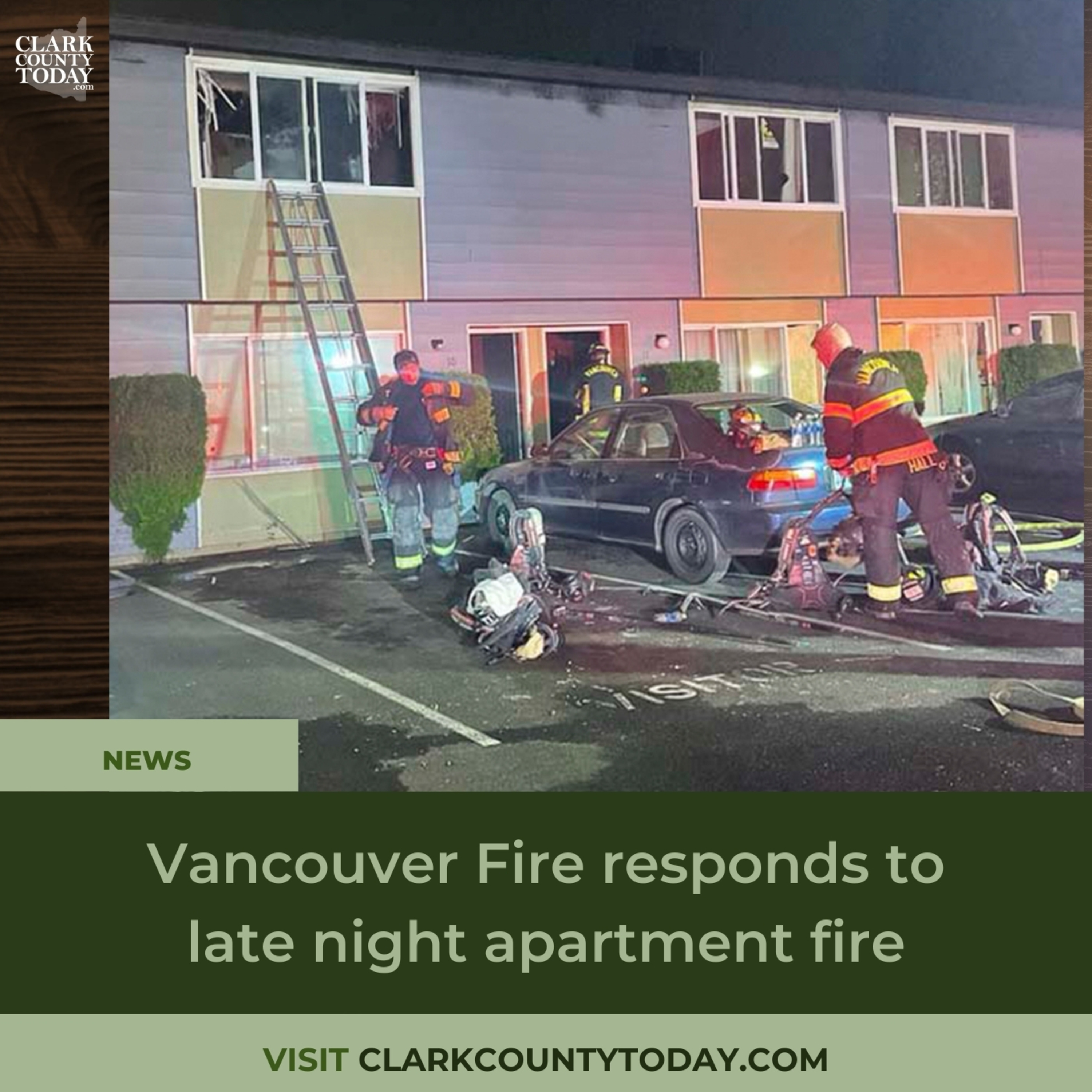 Vancouver Fire responds to late night apartment fire