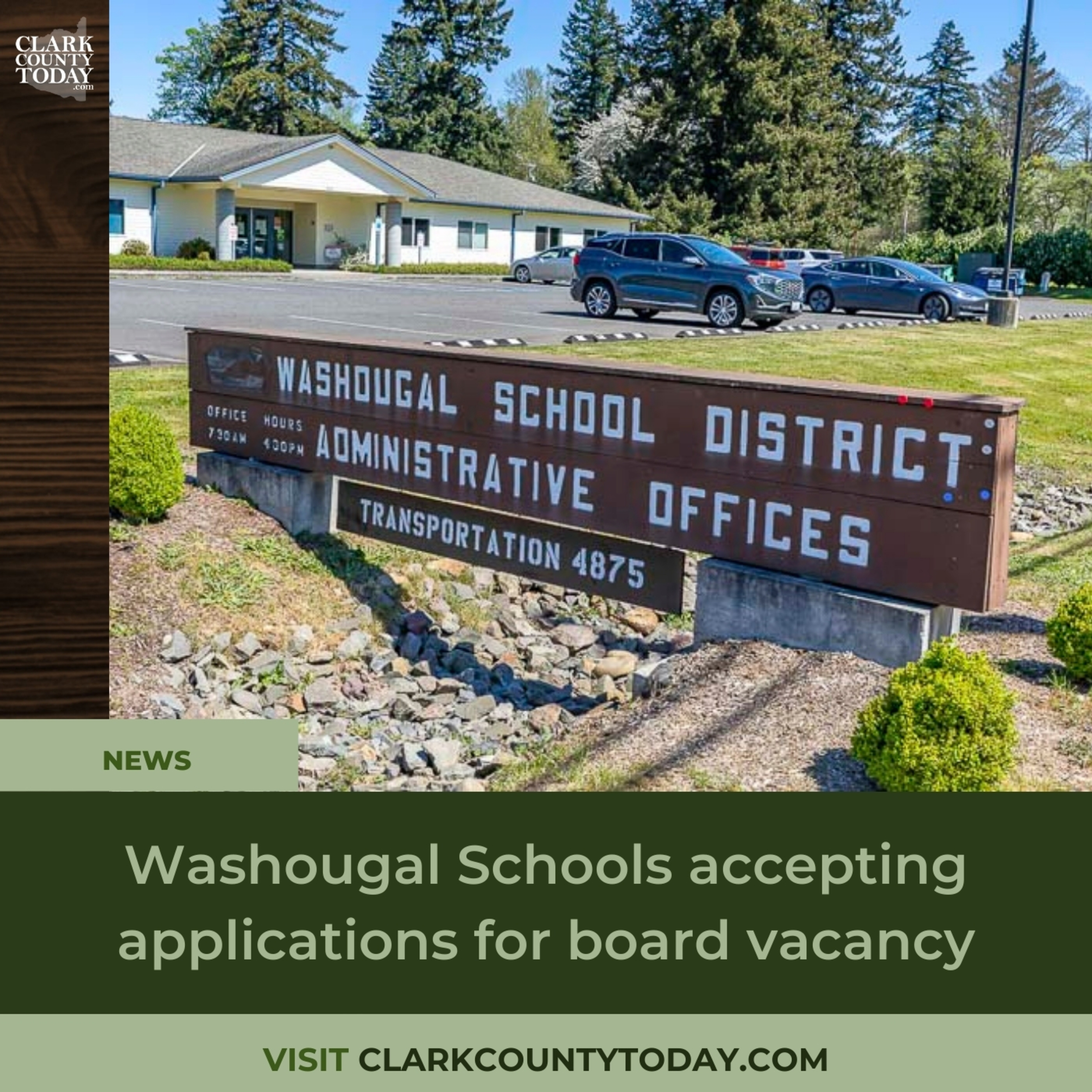 Washougal Schools accepting applications for board vacancy