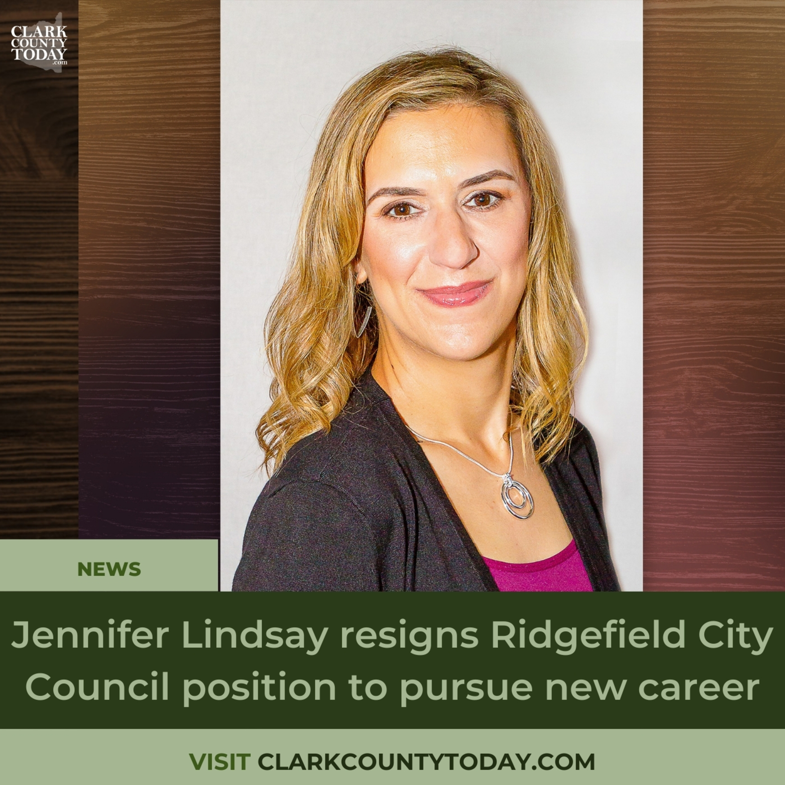 Jennifer Lindsay resigns Ridgefield City Council position to pursue new career