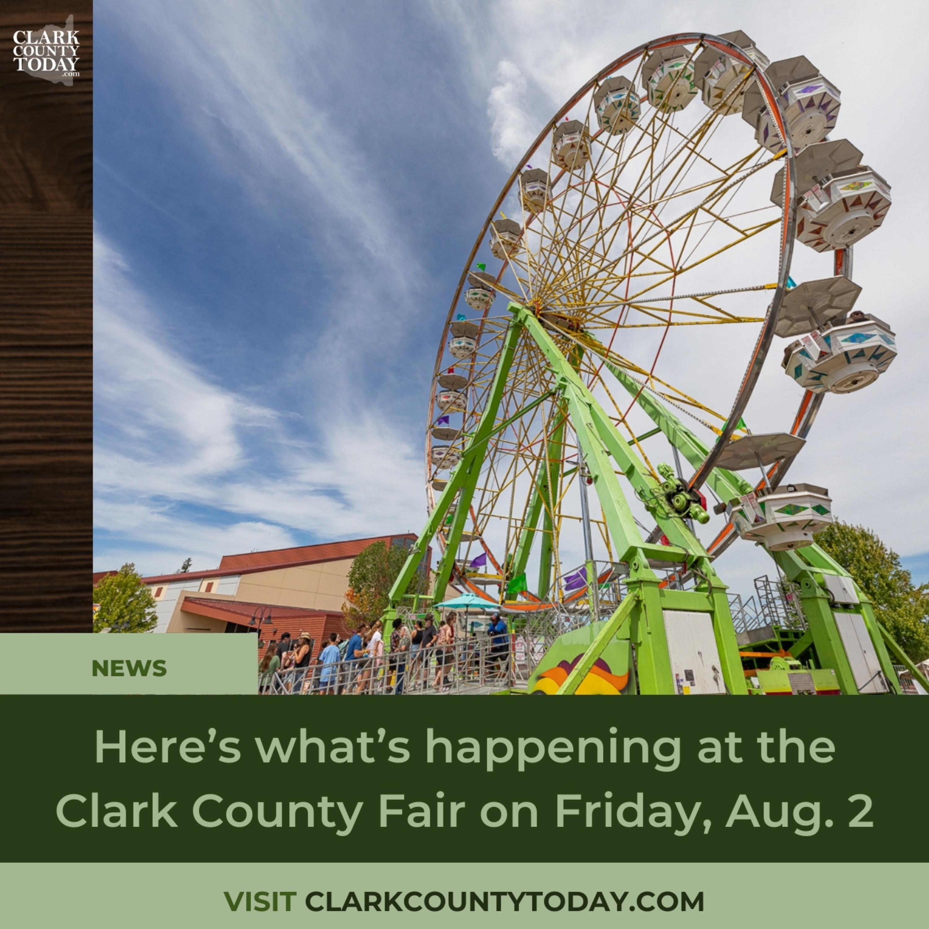 Here’s what’s happening at the Clark County Fair on Friday, Aug. 2