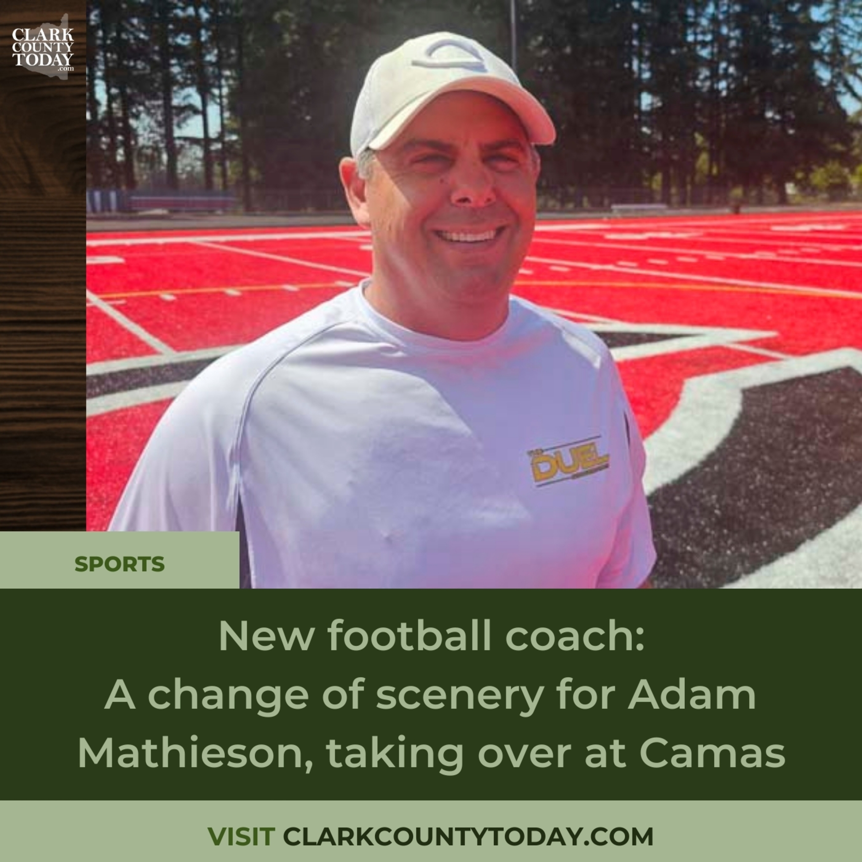New football coach: A change of scenery for Adam Mathieson, taking over at Camas