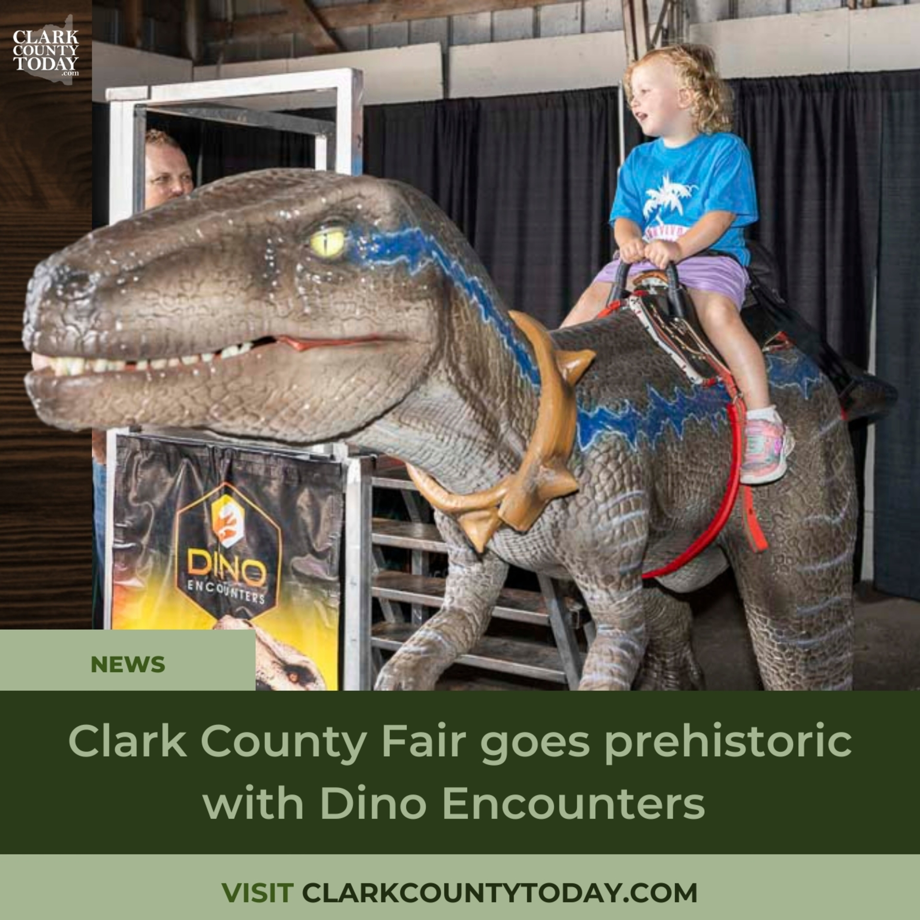Clark County Fair goes prehistoric with Dino Encounters