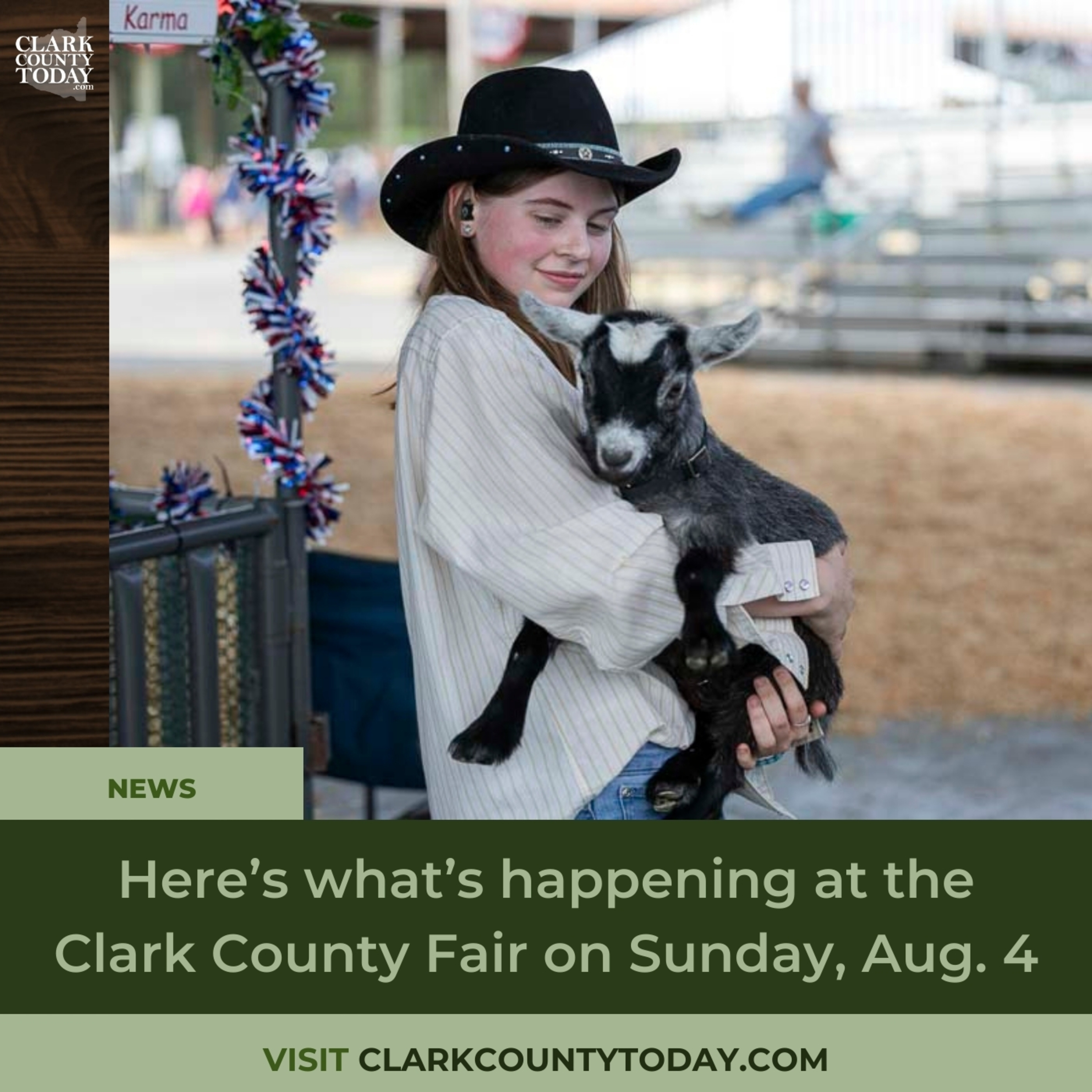 Here’s what’s happening at the Clark County Fair on Sunday, Aug. 4