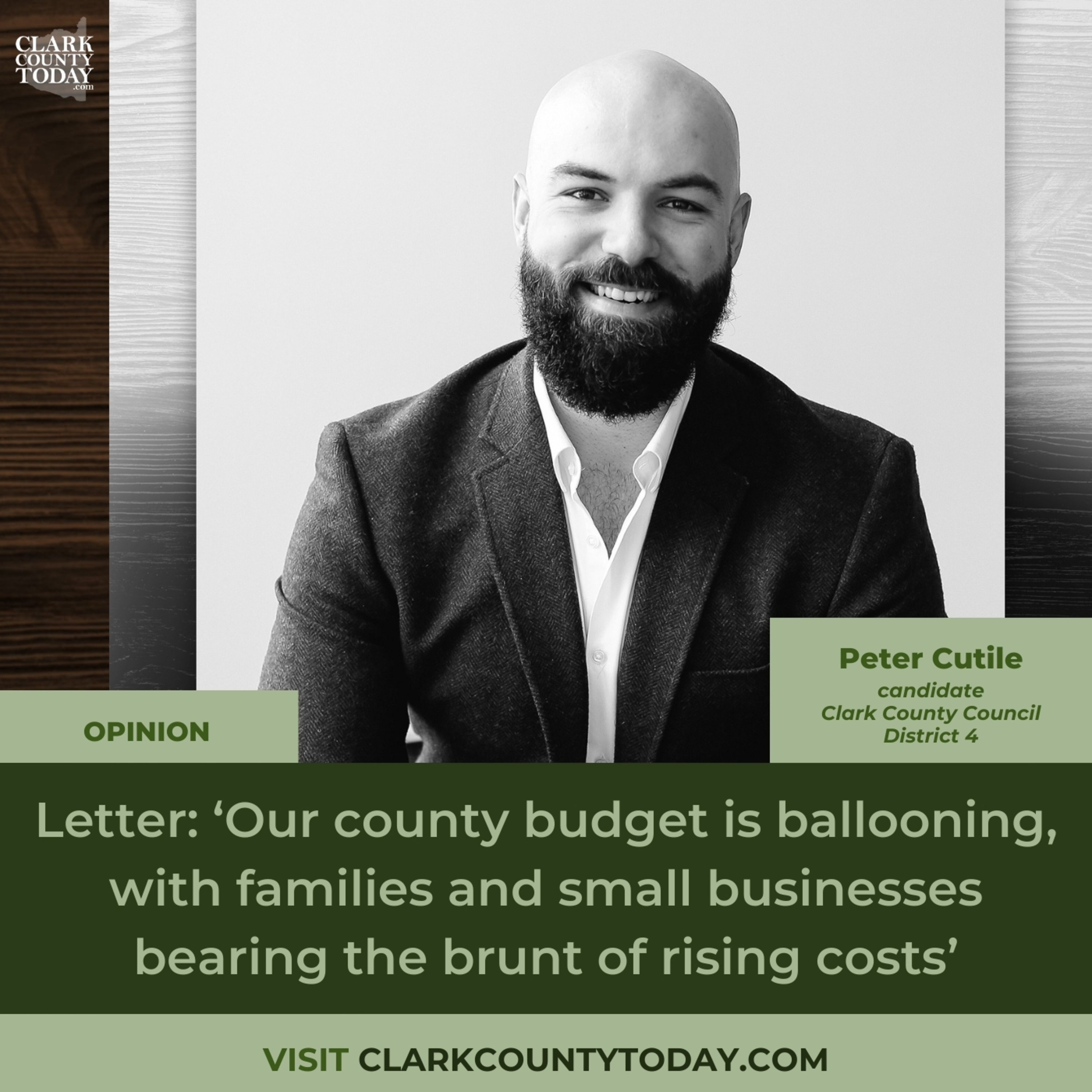 Letter: ‘Our county budget is ballooning, with families and small businesses bearing the brunt of rising costs’