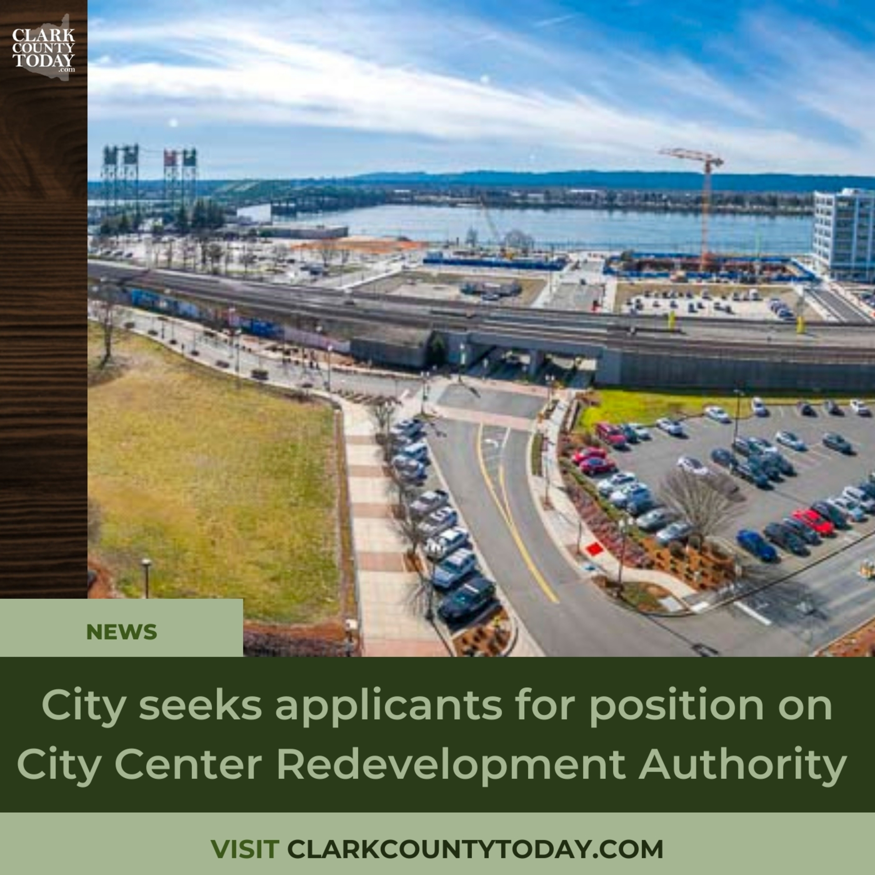 City seeks applicants for position on City Center Redevelopment Authority