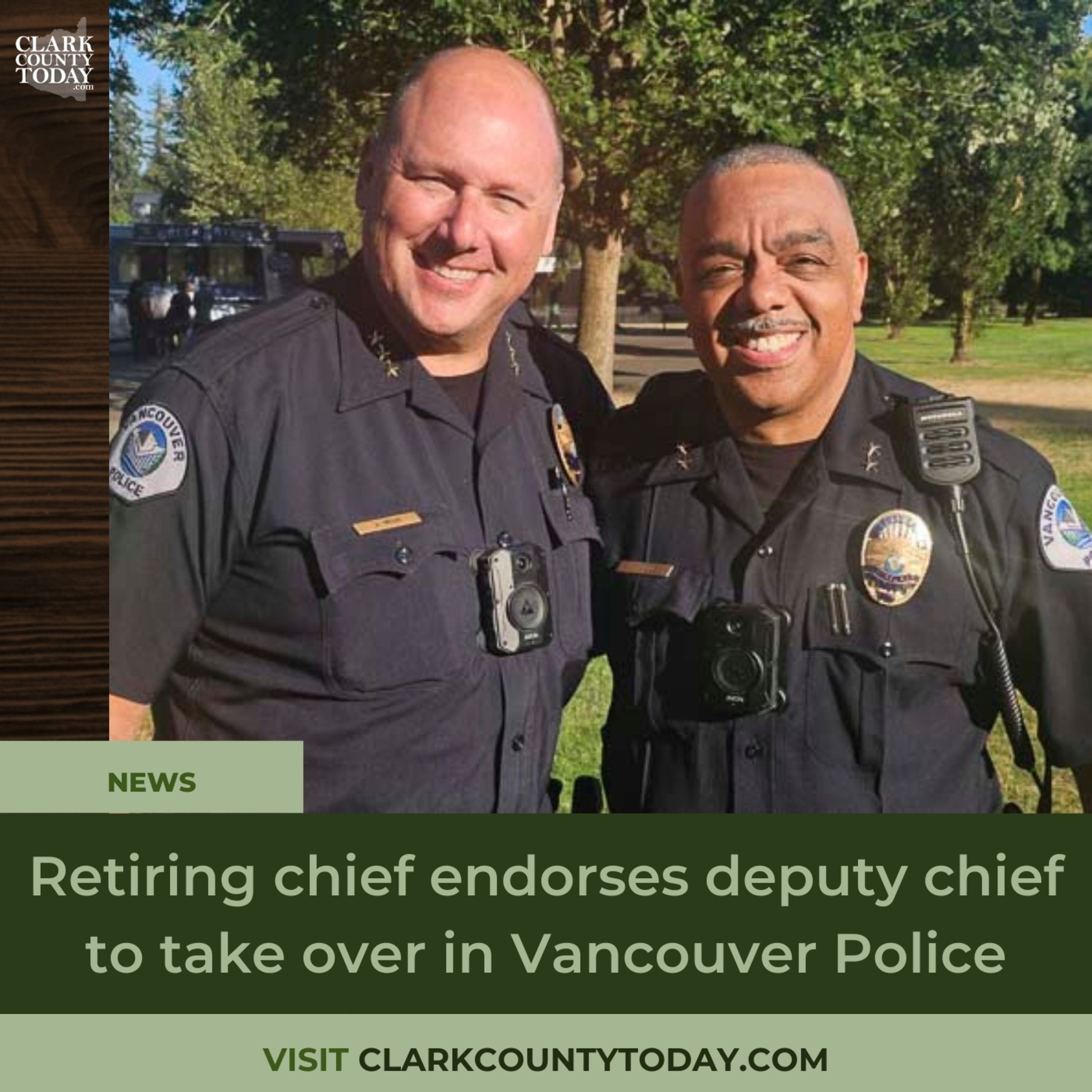 Retiring chief endorses deputy chief to take over in Vancouver Police