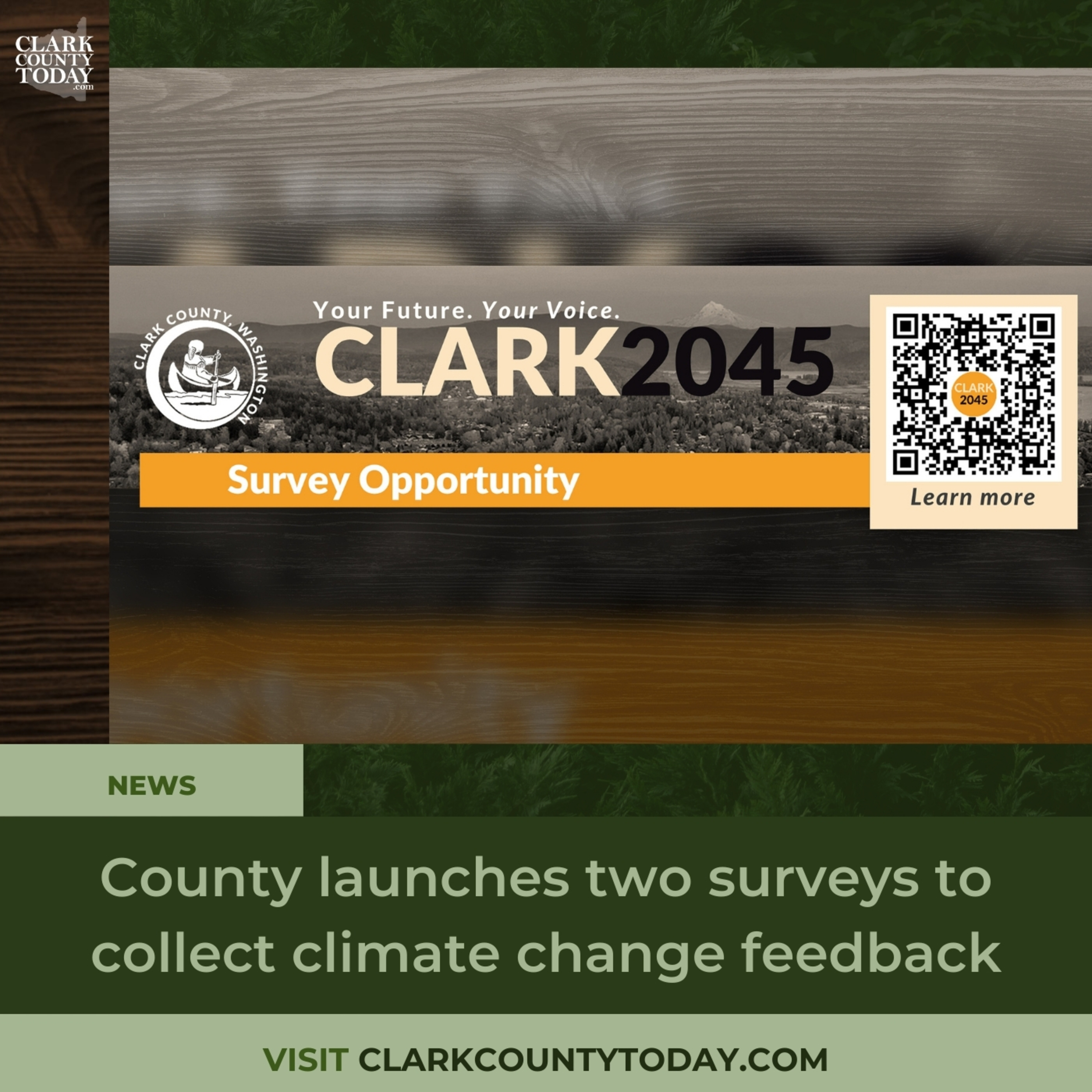 County launches two surveys to collect climate change feedback
