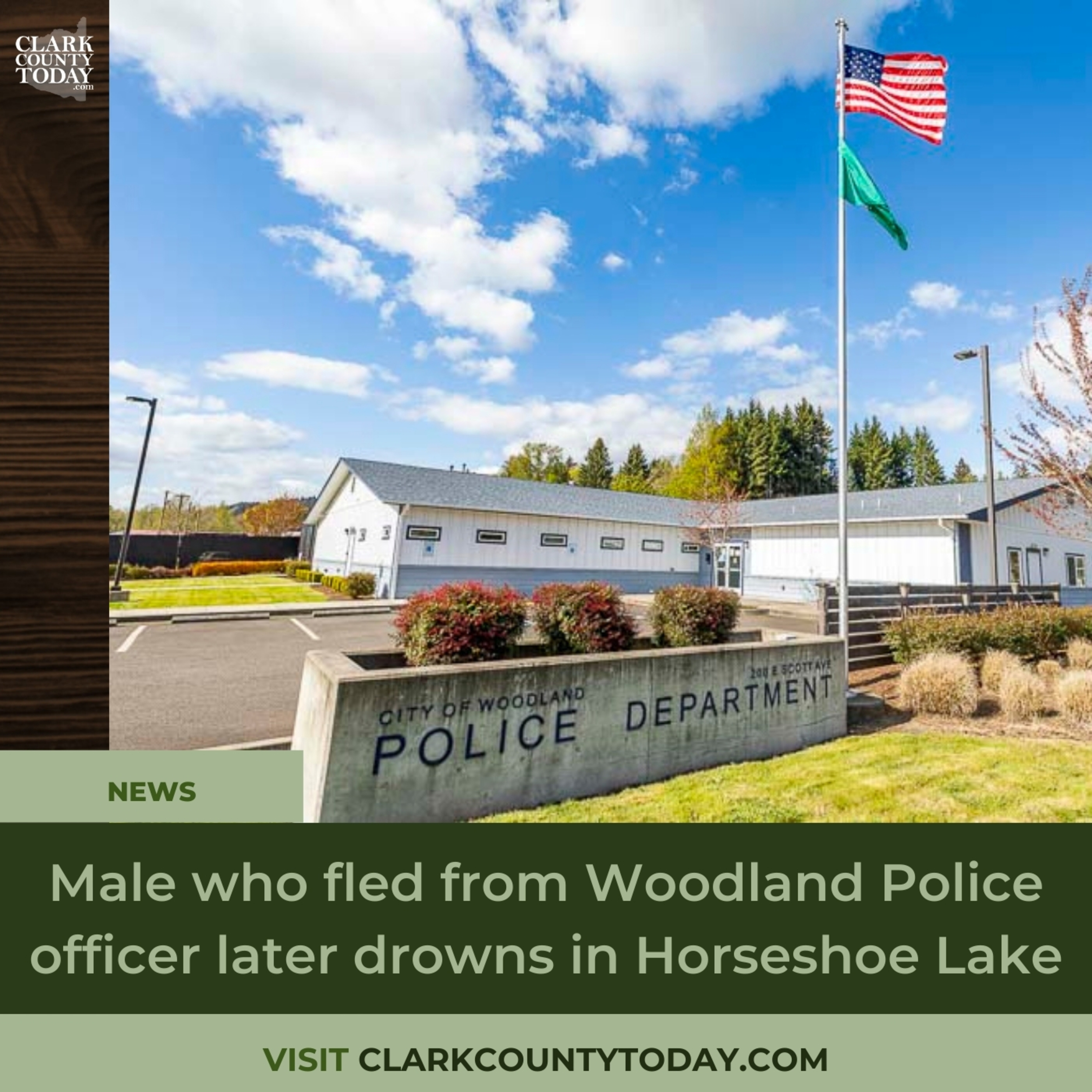 Male who fled from Woodland Police officer later drowns in Horseshoe Lake