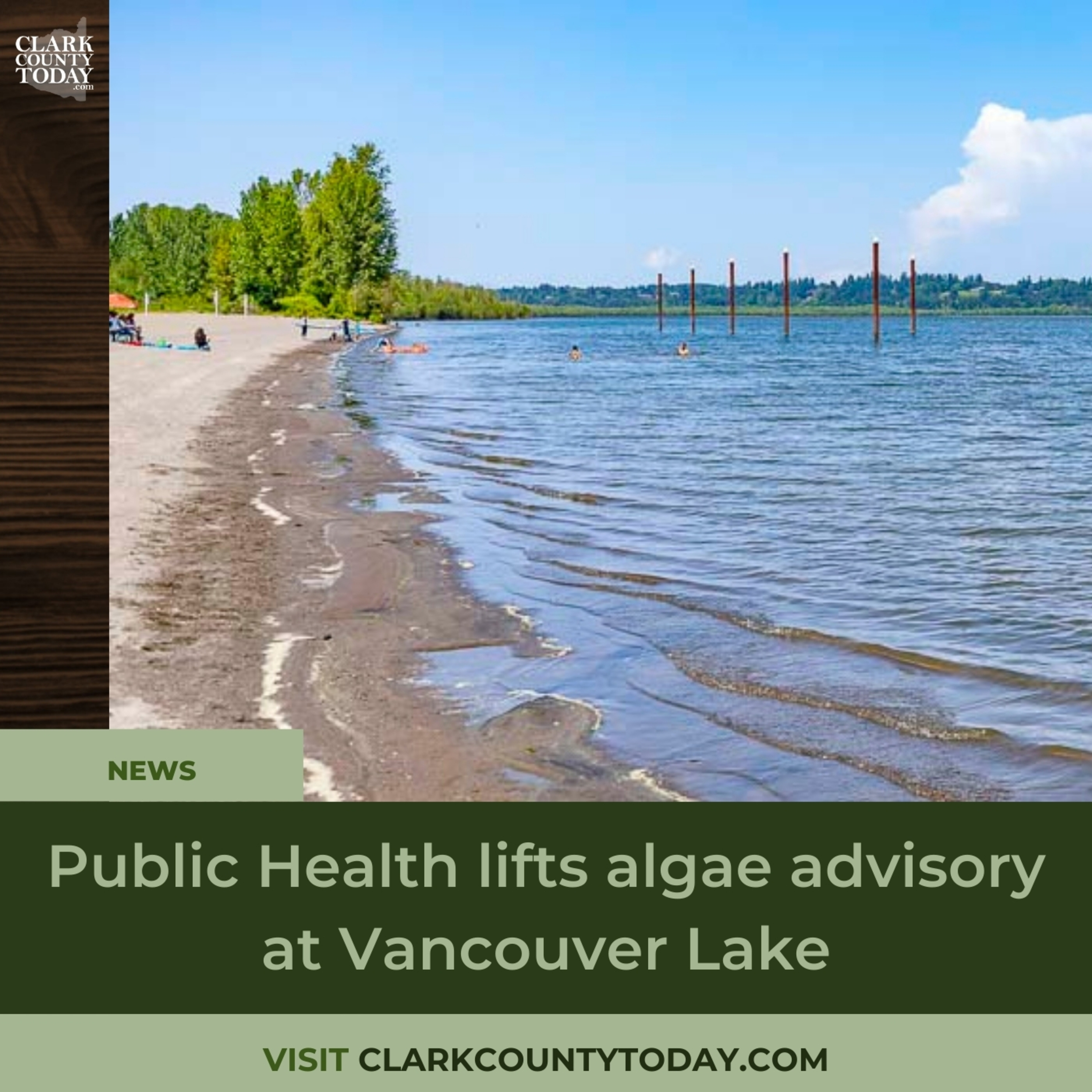 Public Health lifts algae advisory at Vancouver Lake