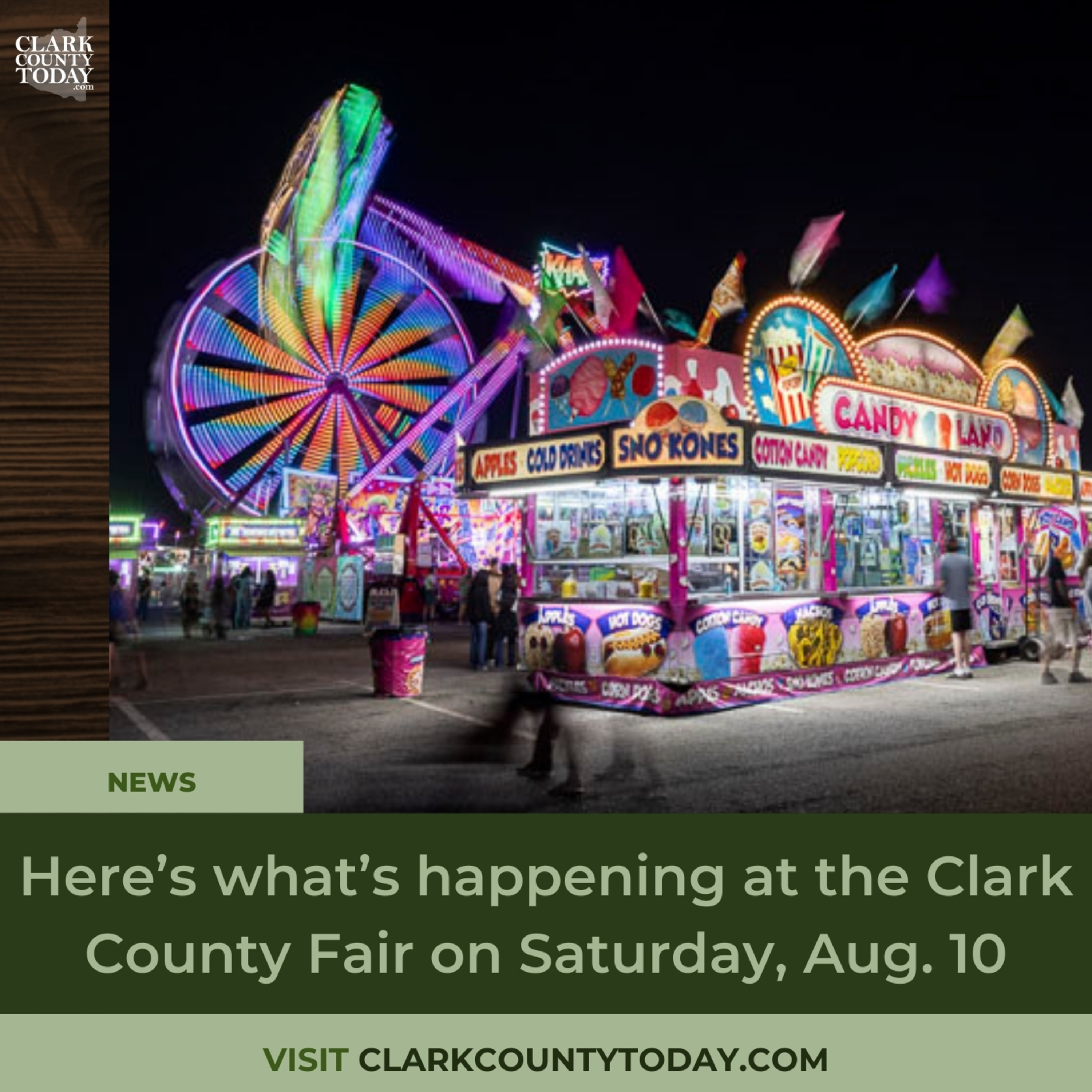 Here’s what’s happening at the Clark County Fair on Saturday, Aug. 10