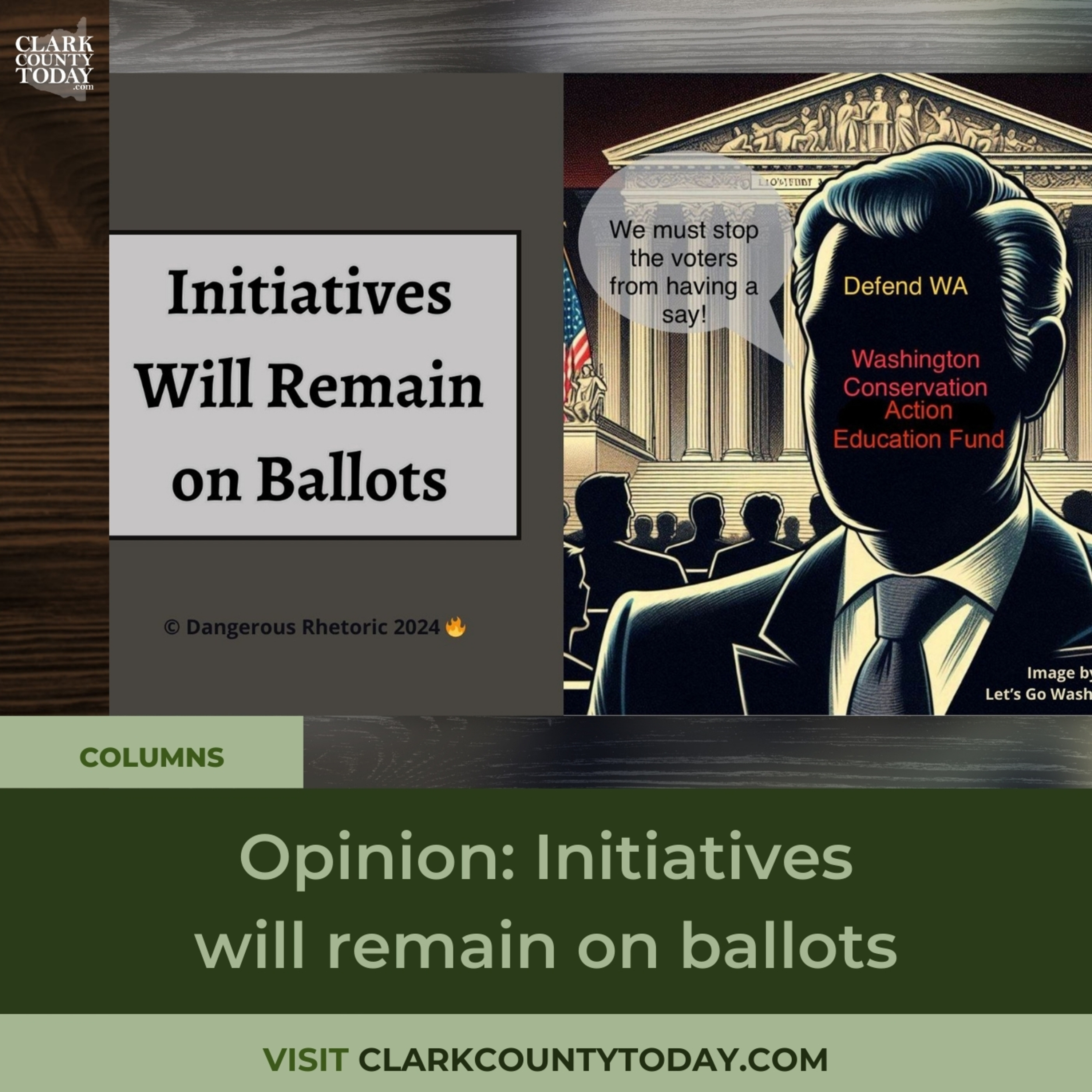 Opinion: Initiatives will remain on ballots