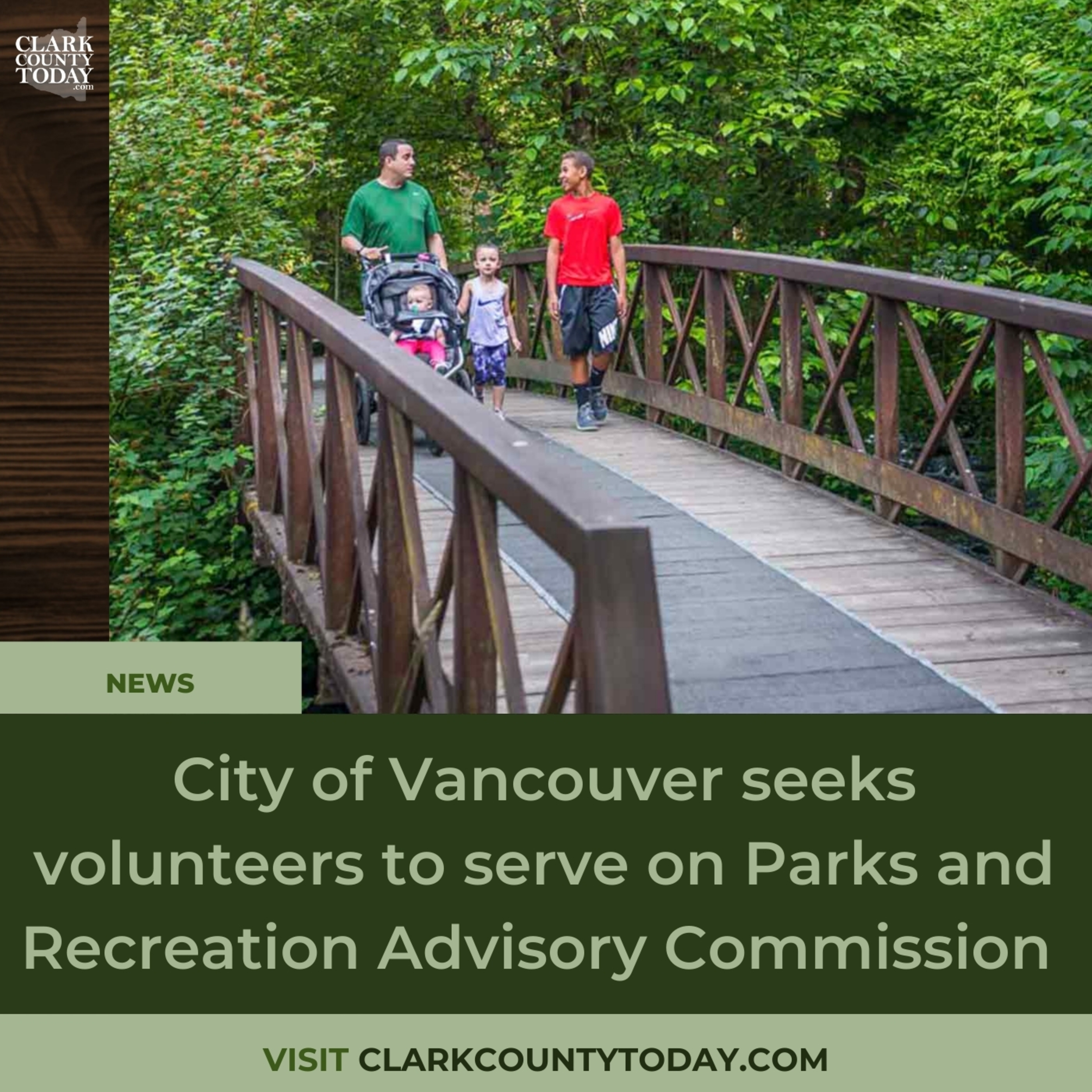 City of Vancouver seeks volunteers to serve on Parks and Recreation Advisory Commission