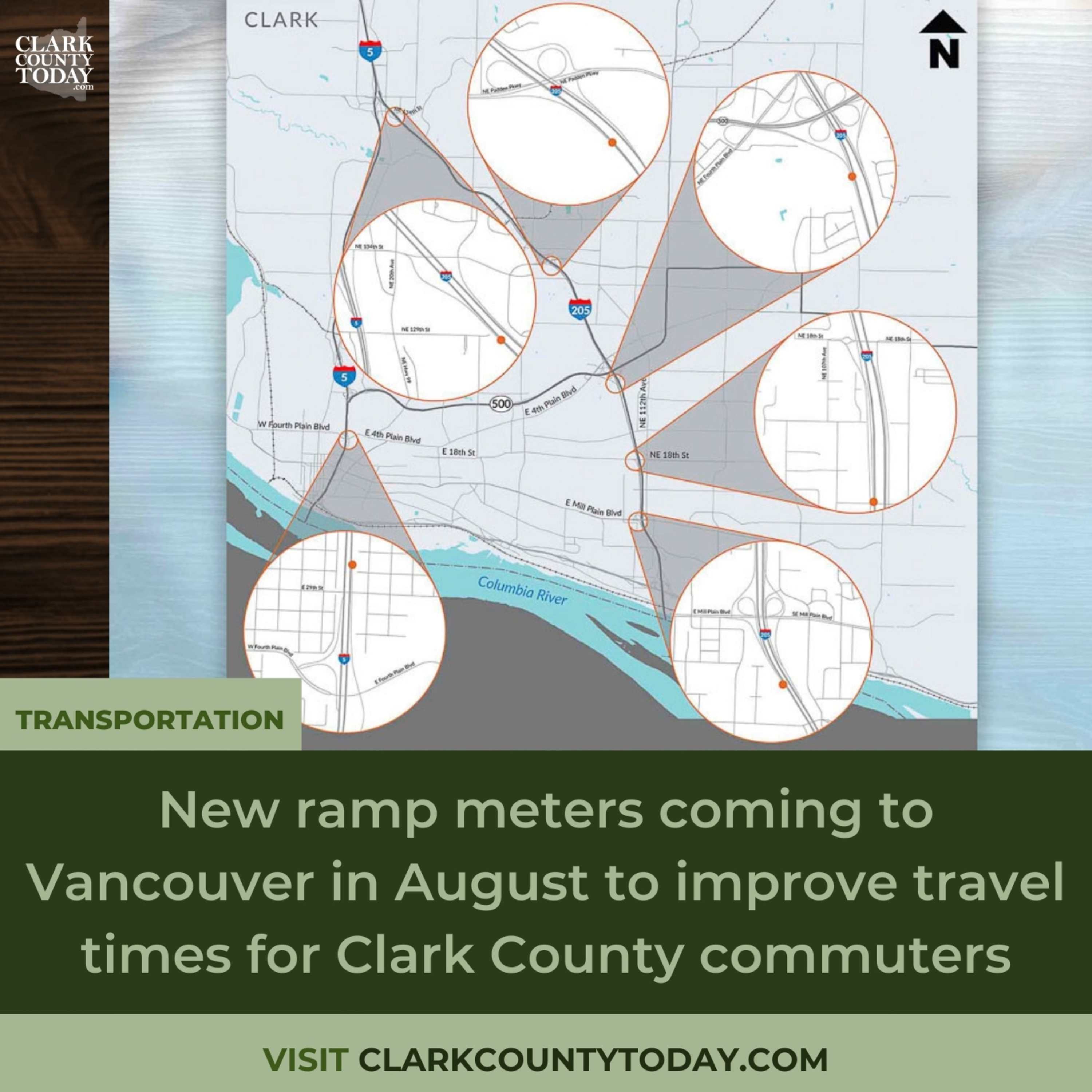 New ramp meters coming to Vancouver in August to improve travel times for Clark County commuters