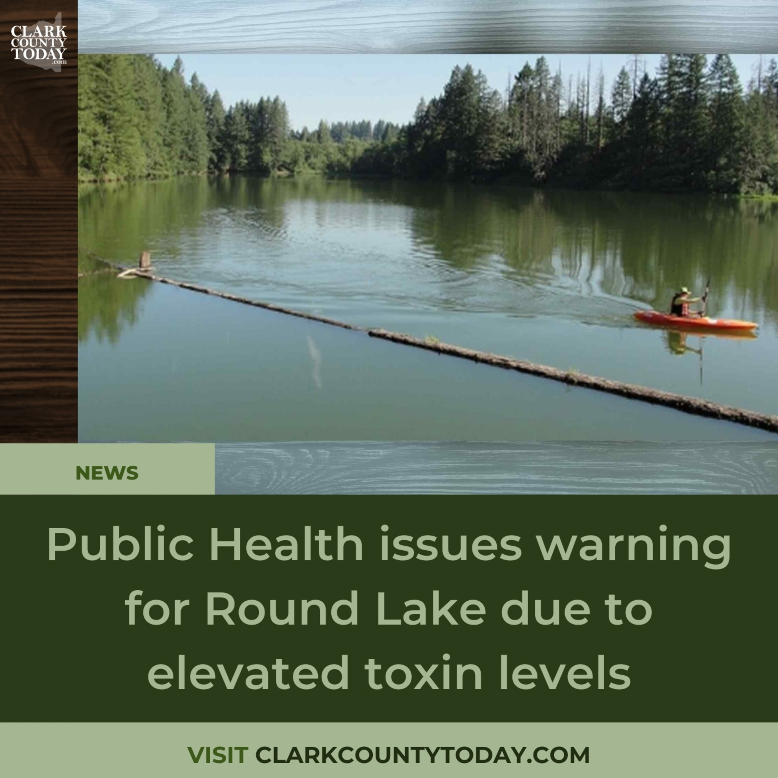 Public Health issues warning for Round Lake due to elevated toxin levels
