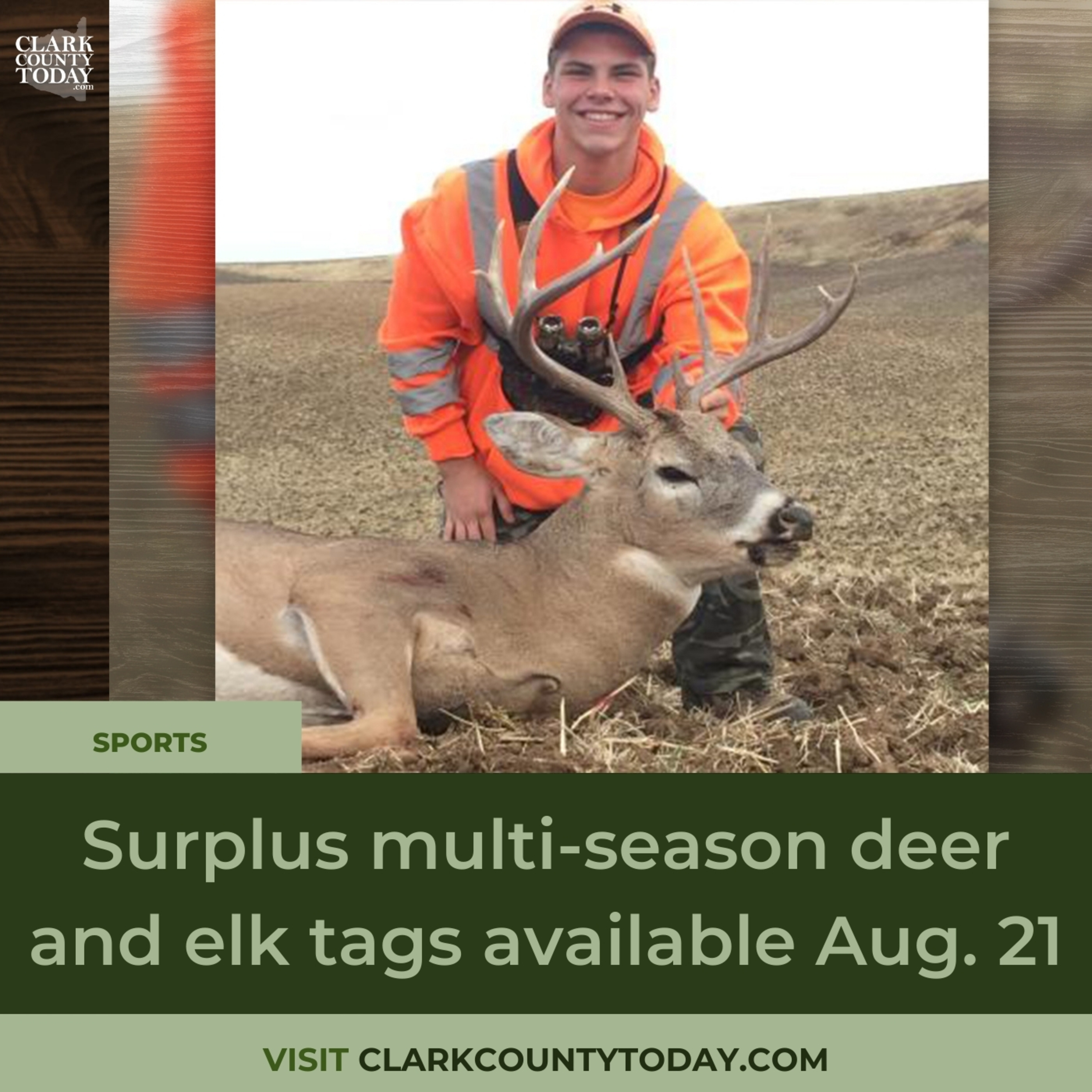 Surplus multi-season deer and elk tags available Aug. 21