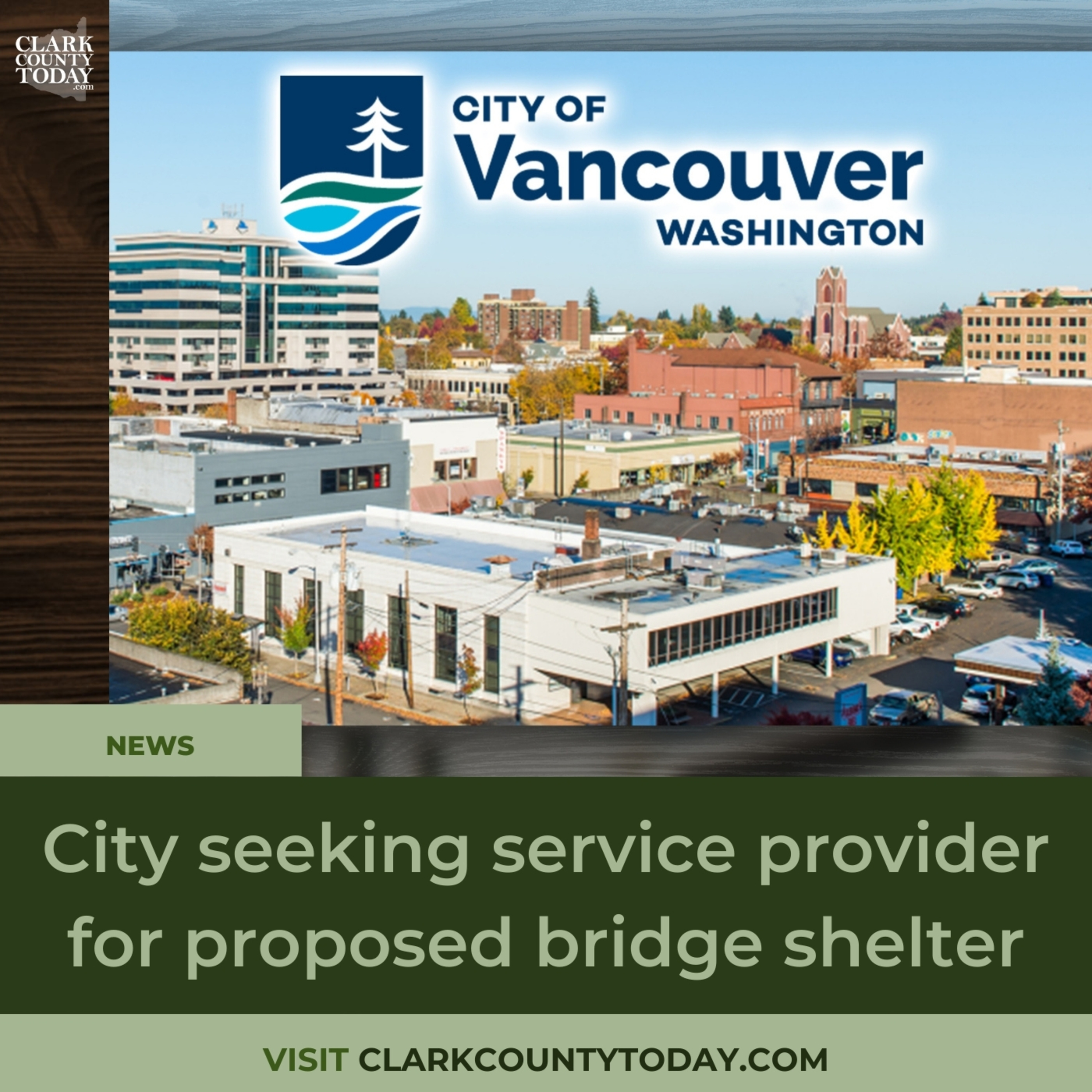 City seeking service provider for proposed bridge shelter