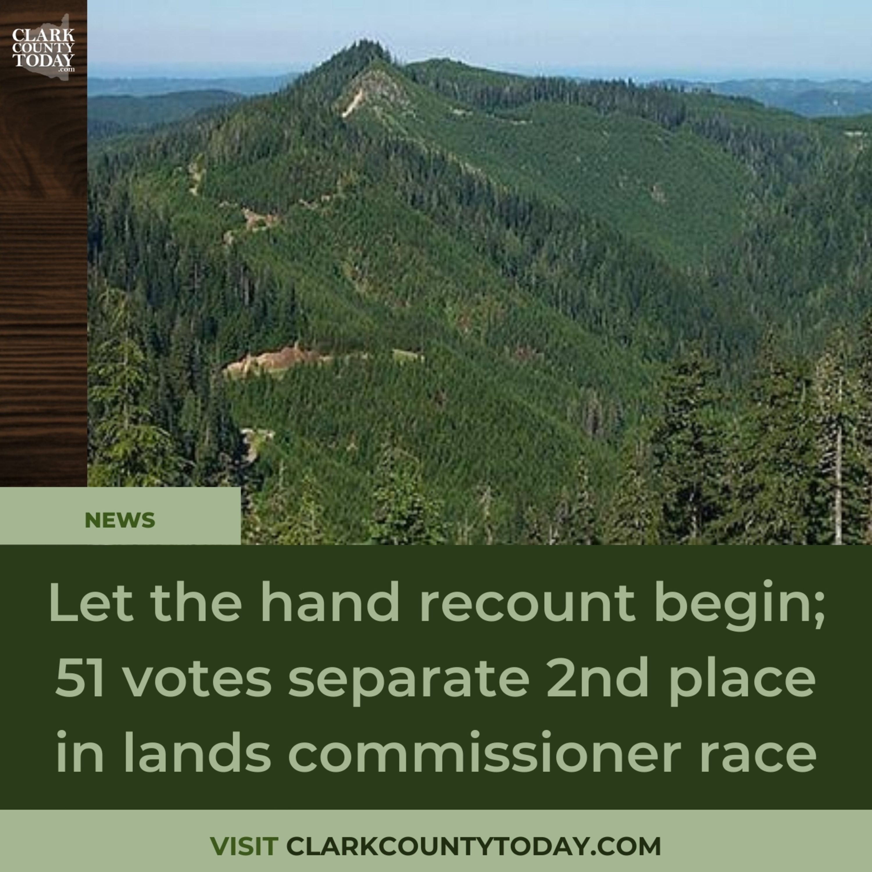 Let the hand recount begin; 51 votes separate 2nd place in lands commissioner race