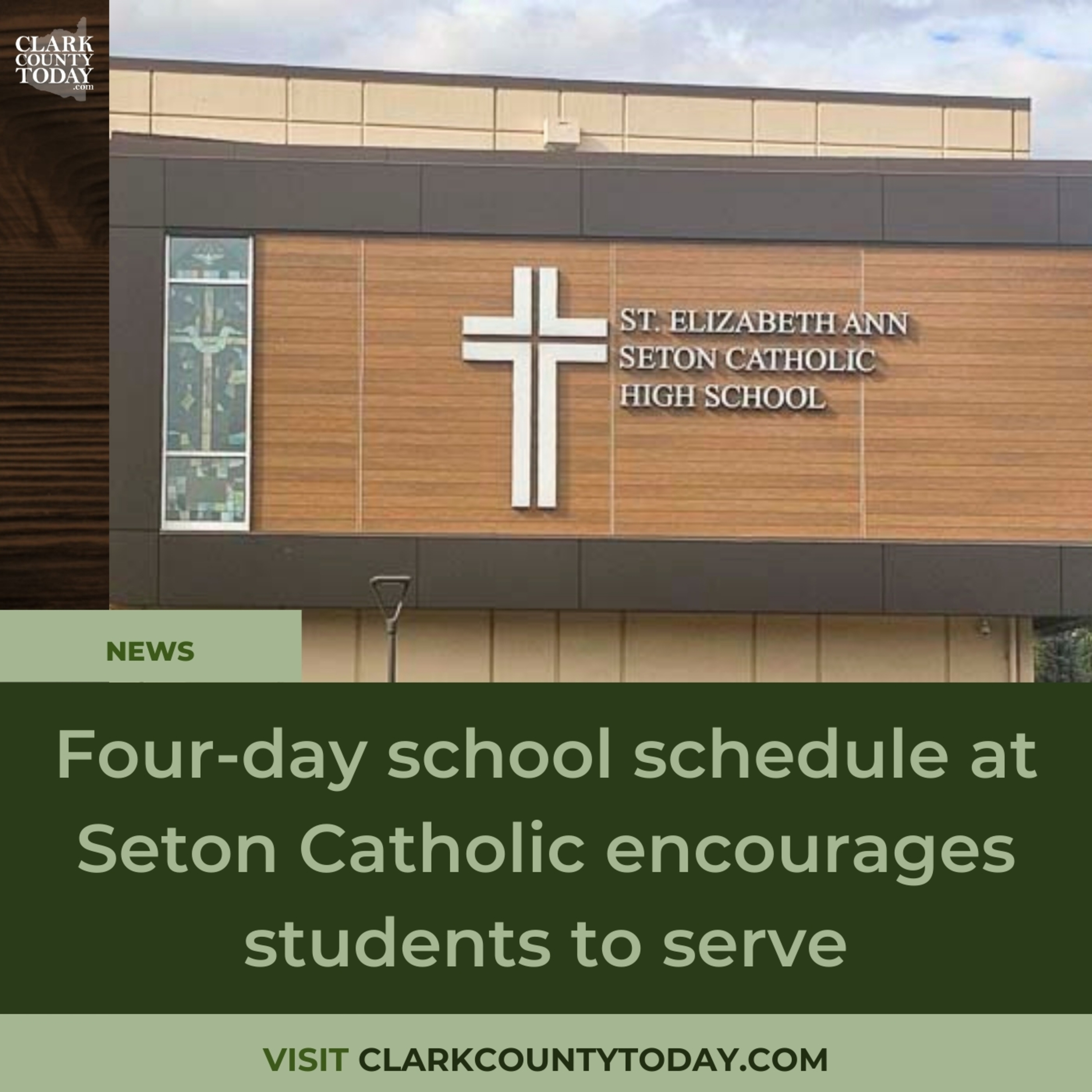 Four-day school schedule at Seton Catholic encourages students to serve