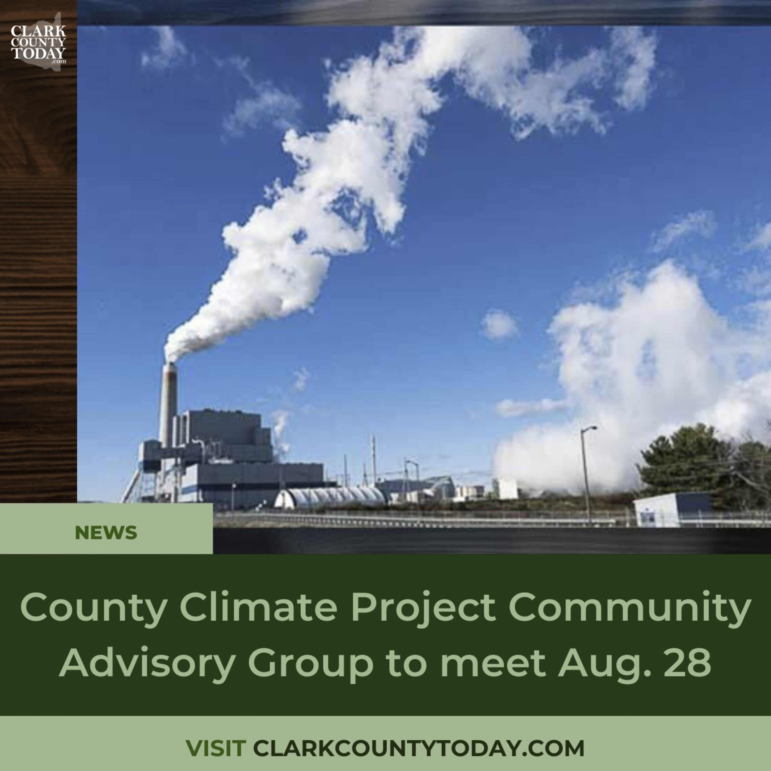 County Climate Project Community Advisory Group to meet Aug. 28