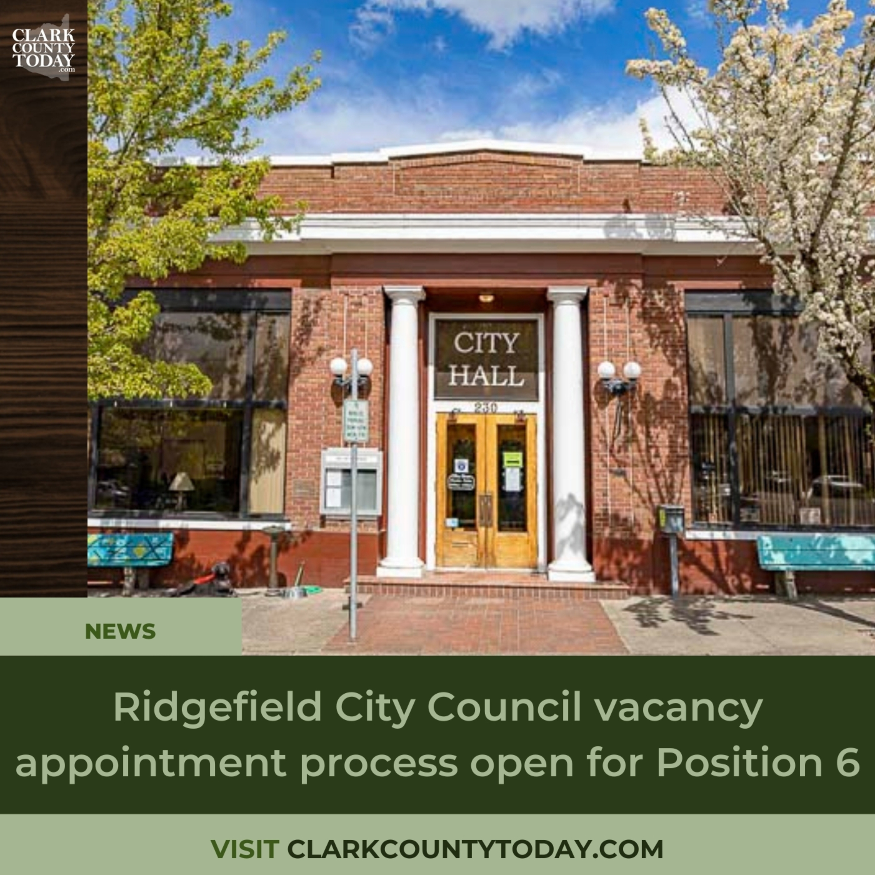 Ridgefield City Council vacancy appointment process open for Position 6