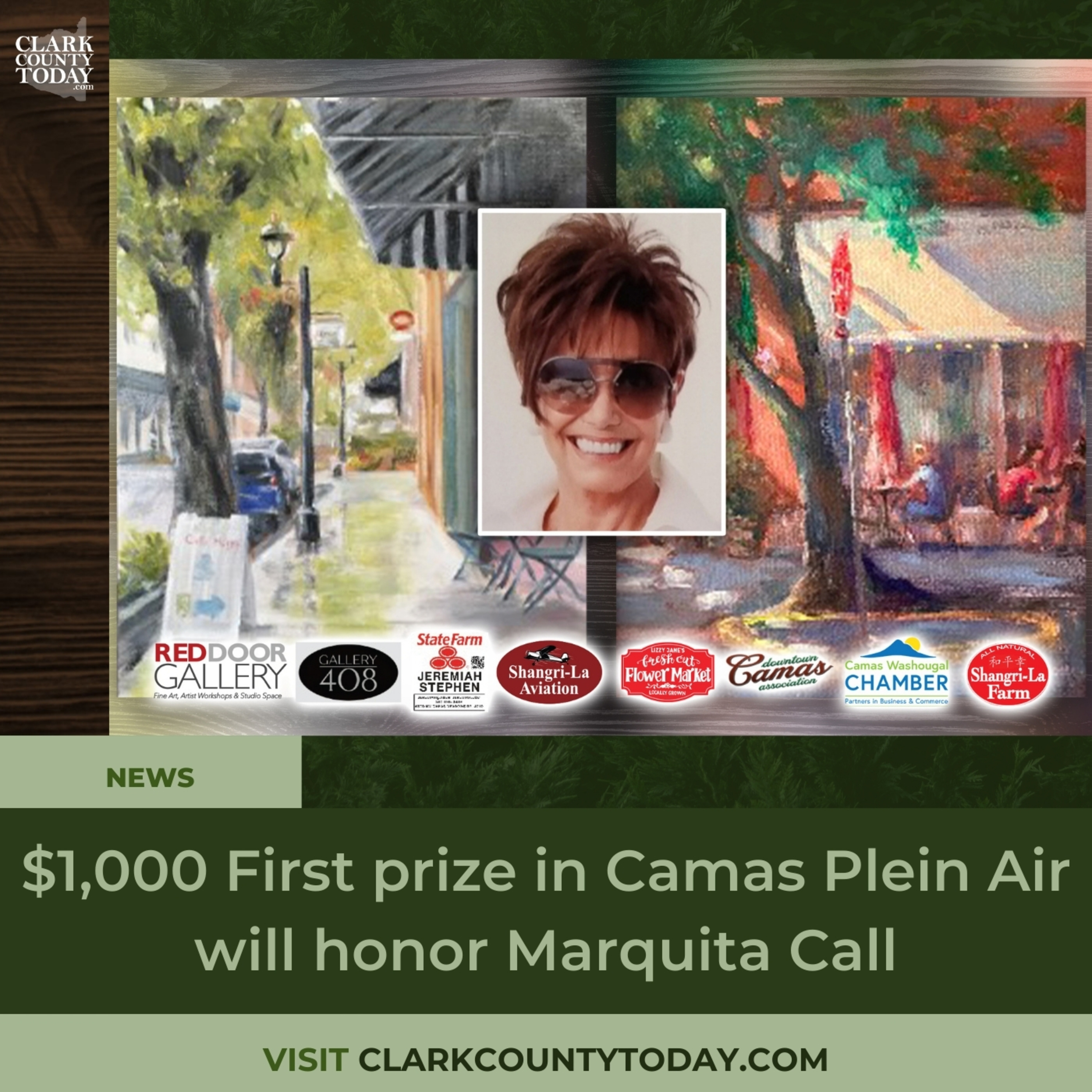 $1,000 First prize in Camas Plein Air will honor Marquita Call