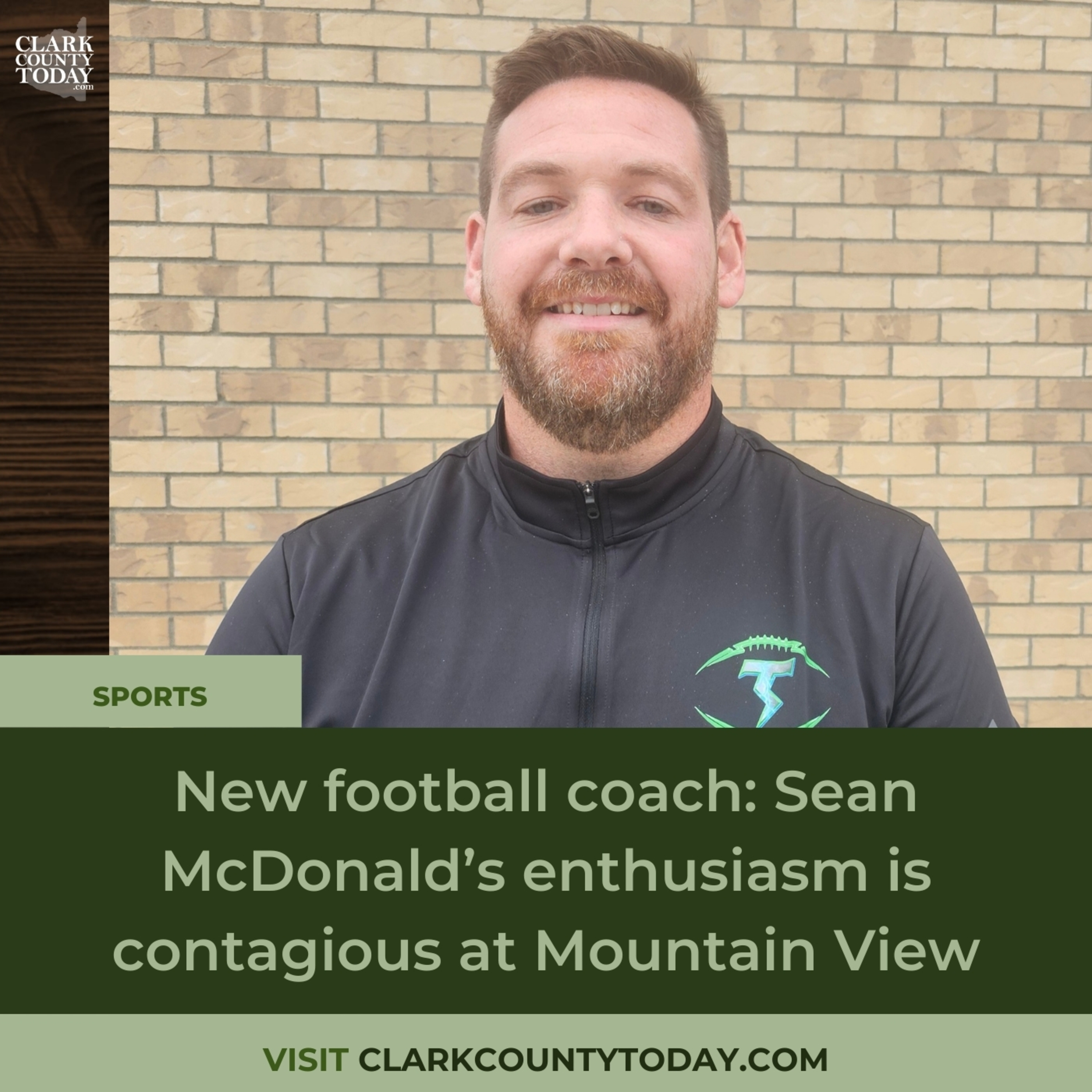 New football coach: Sean McDonald’s enthusiasm is contagious at Mountain View