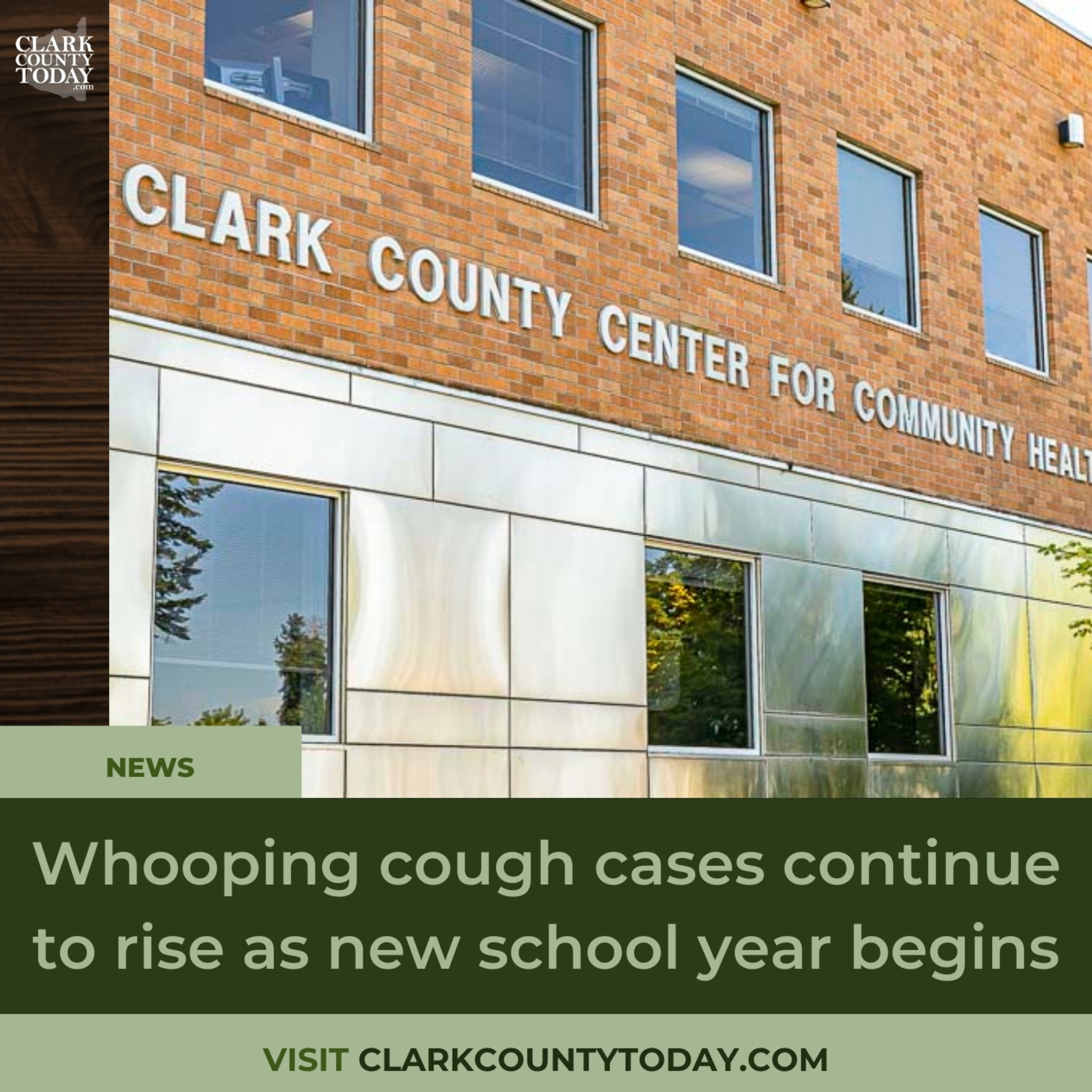 Whooping cough cases continue to rise as new school year begins