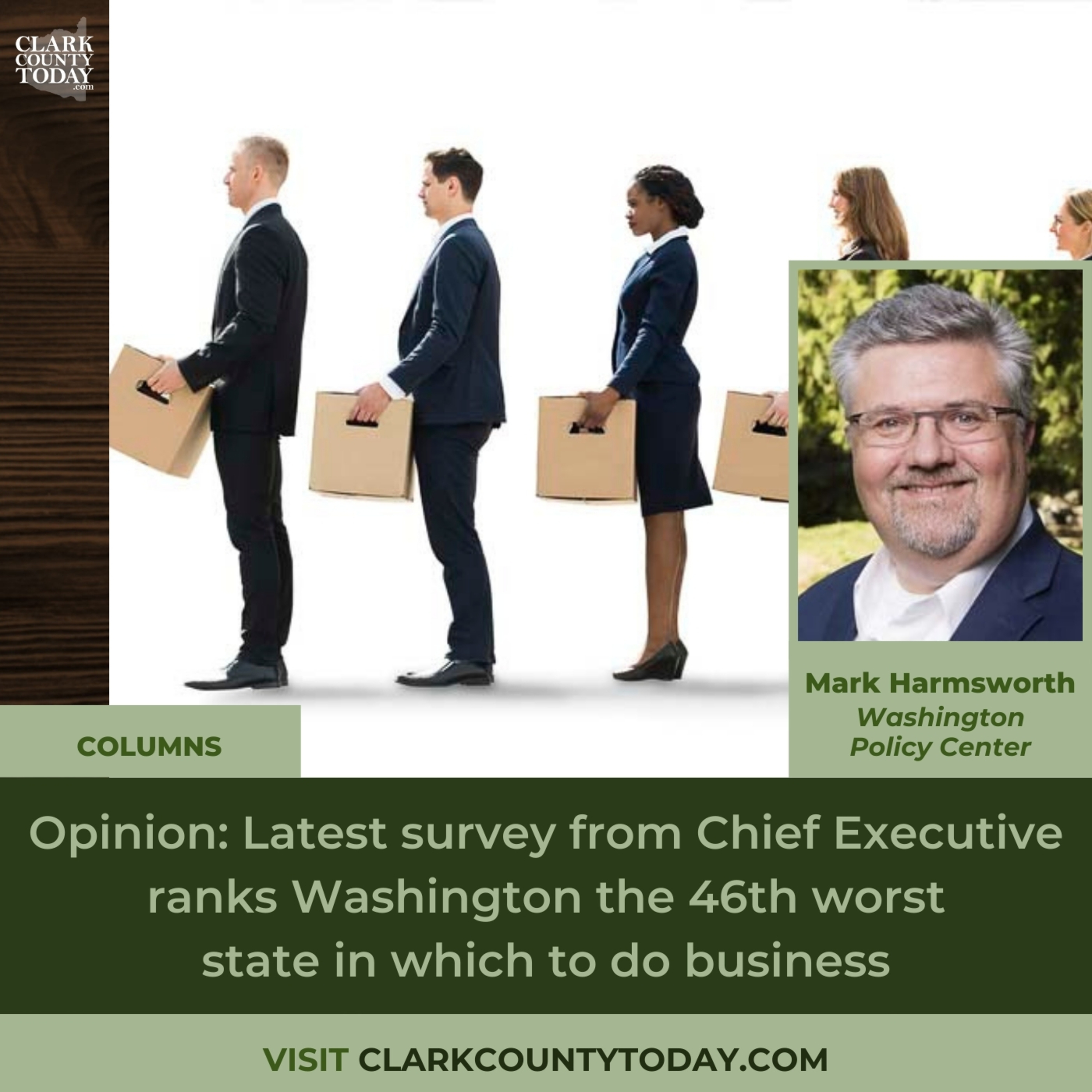 Opinion: Latest survey from Chief Executive ranks Washington the 46th worst state in which to do business
