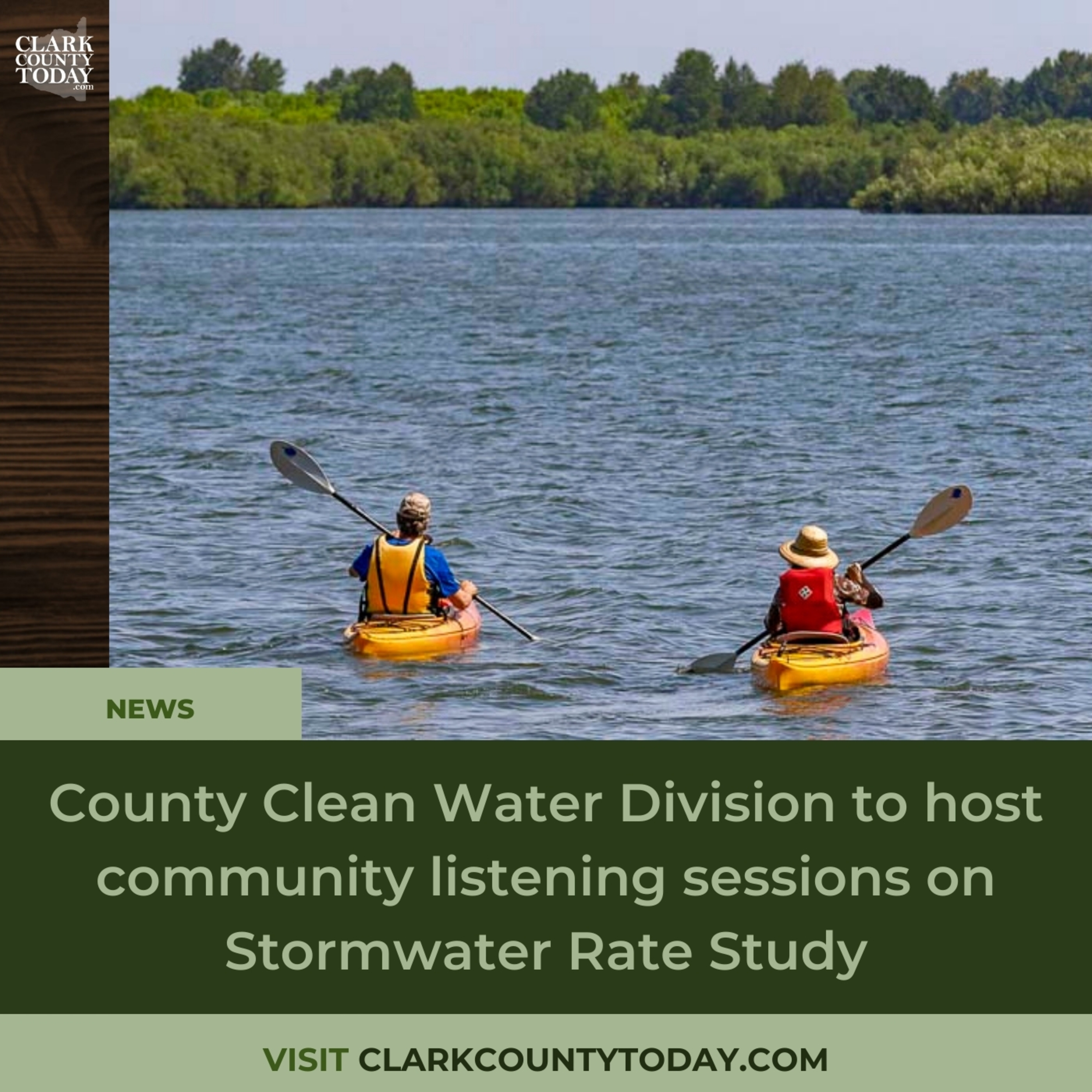 County Clean Water Division to host community listening sessions on Stormwater Rate Study