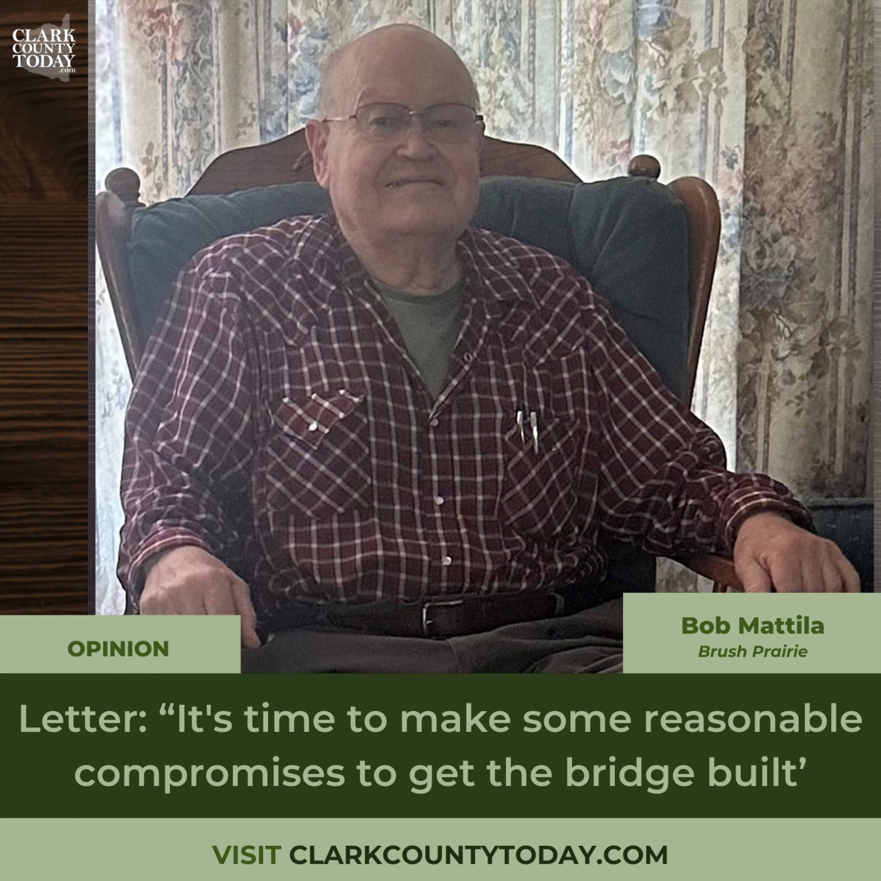 Letter: “It's time to make some reasonable compromises to get the bridge built’