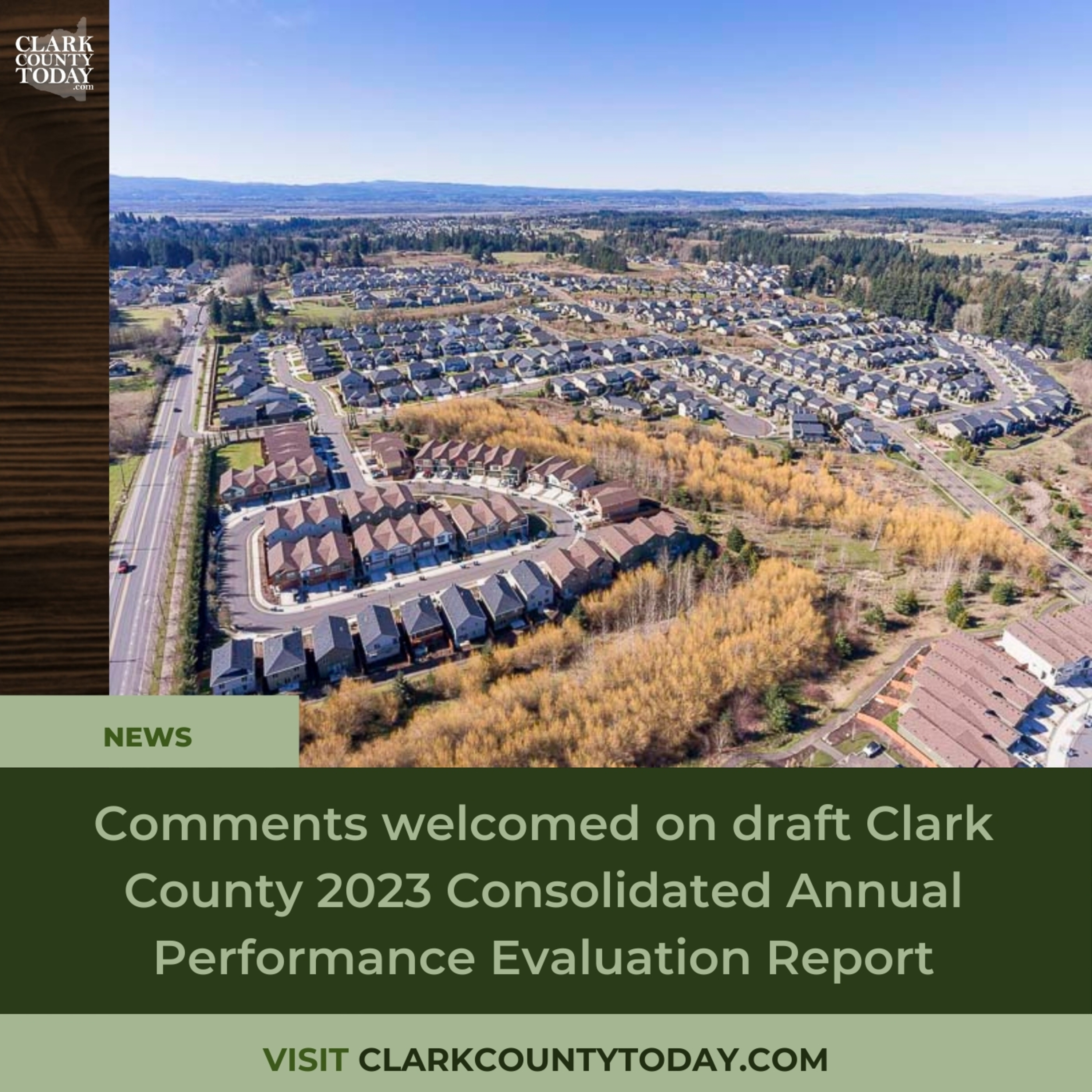 Comments welcomed on draft Clark County 2023 Consolidated Annual Performance Evaluation Report