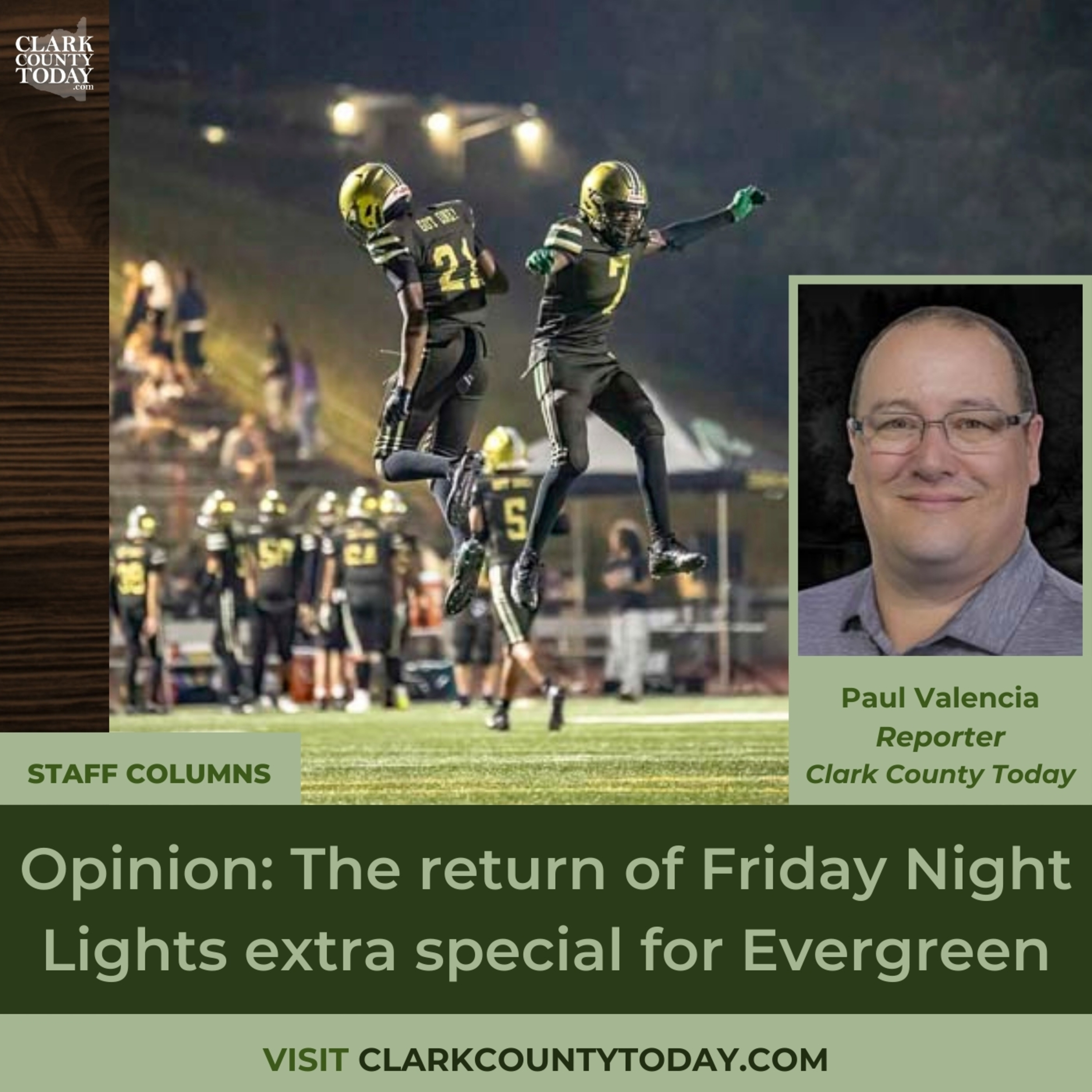 Opinion: The return of Friday Night Lights extra special for Evergreen