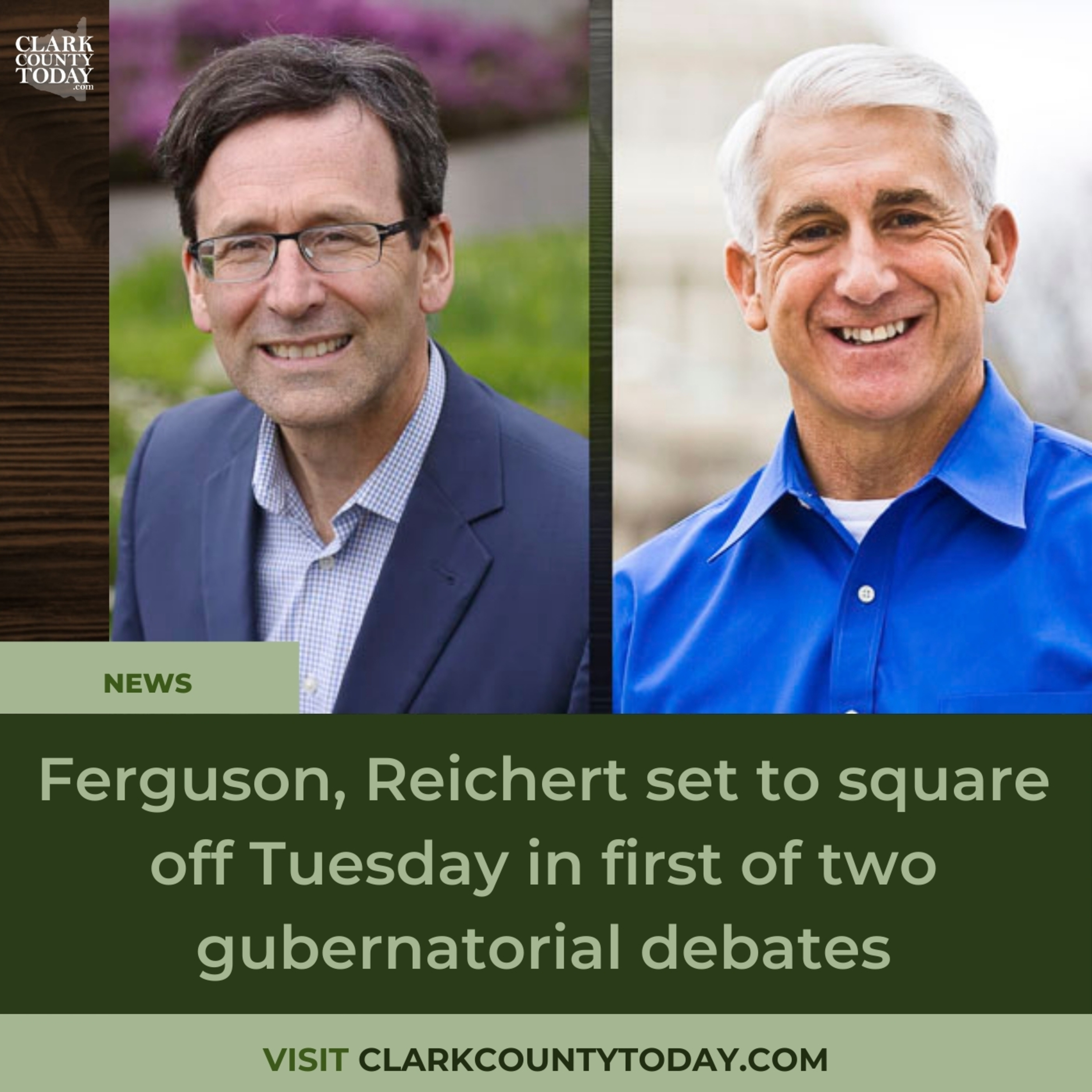 Ferguson, Reichert set to square off Tuesday in first of two gubernatorial debates
