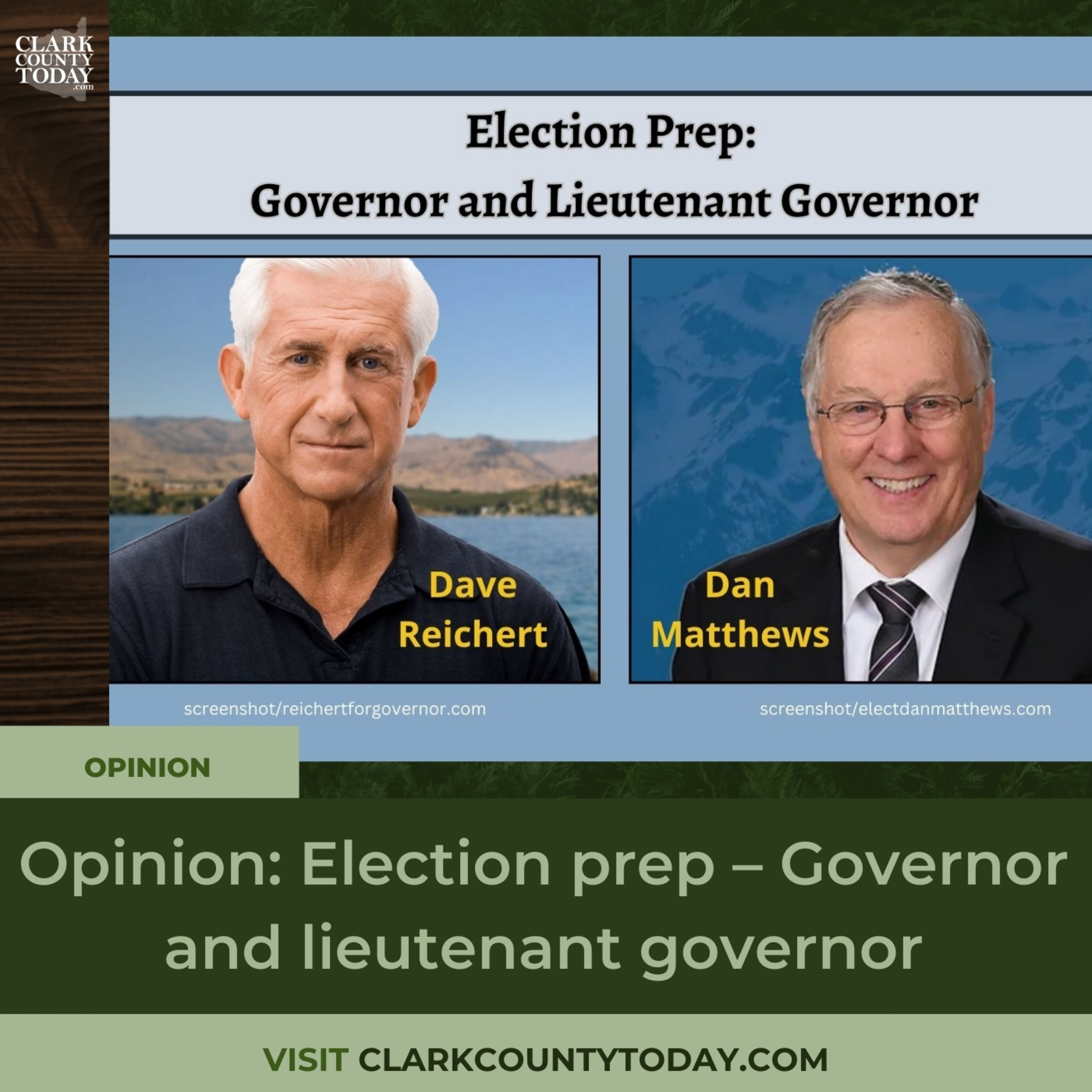 Opinion: Election prep – Governor and lieutenant governor