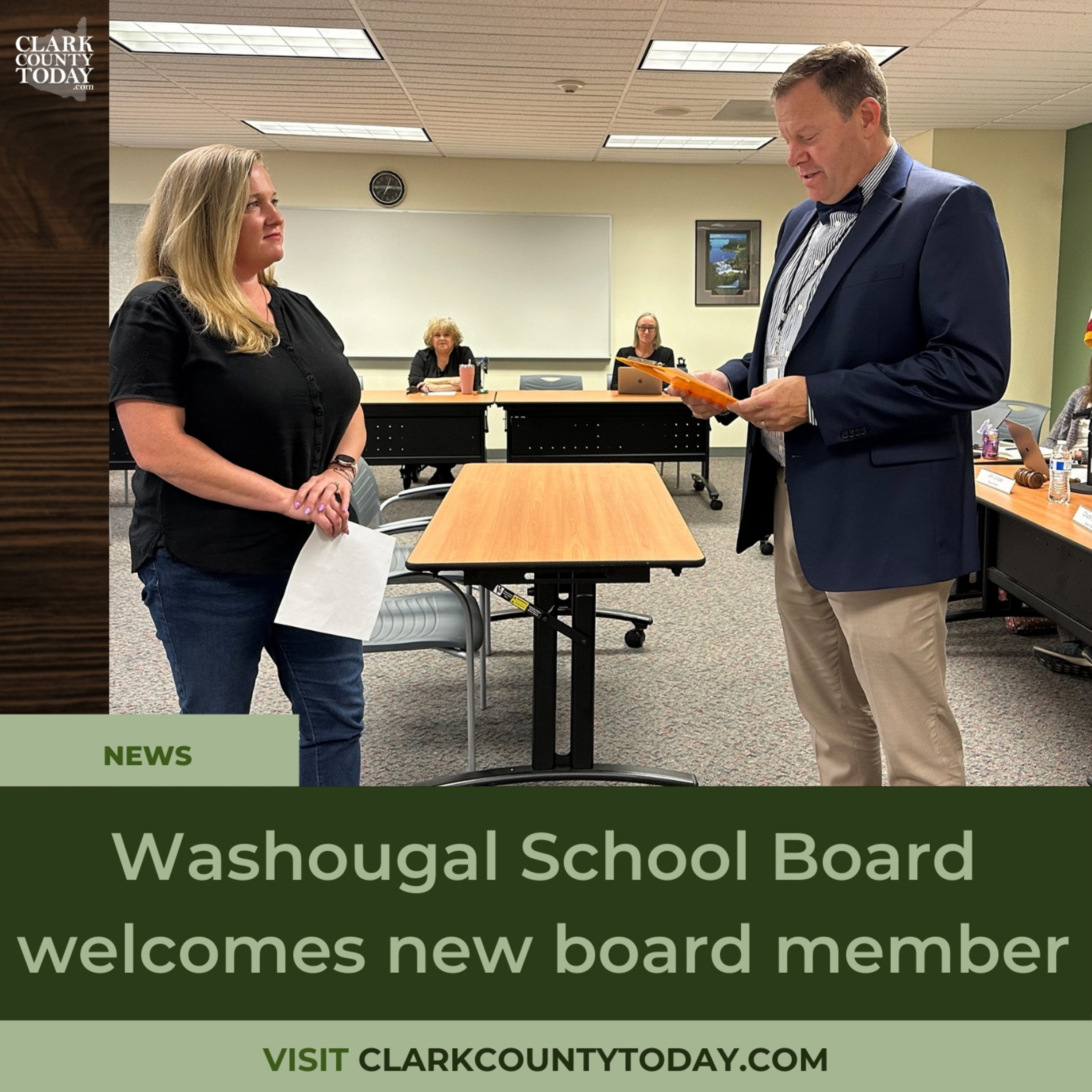 Washougal School Board welcomes new board member