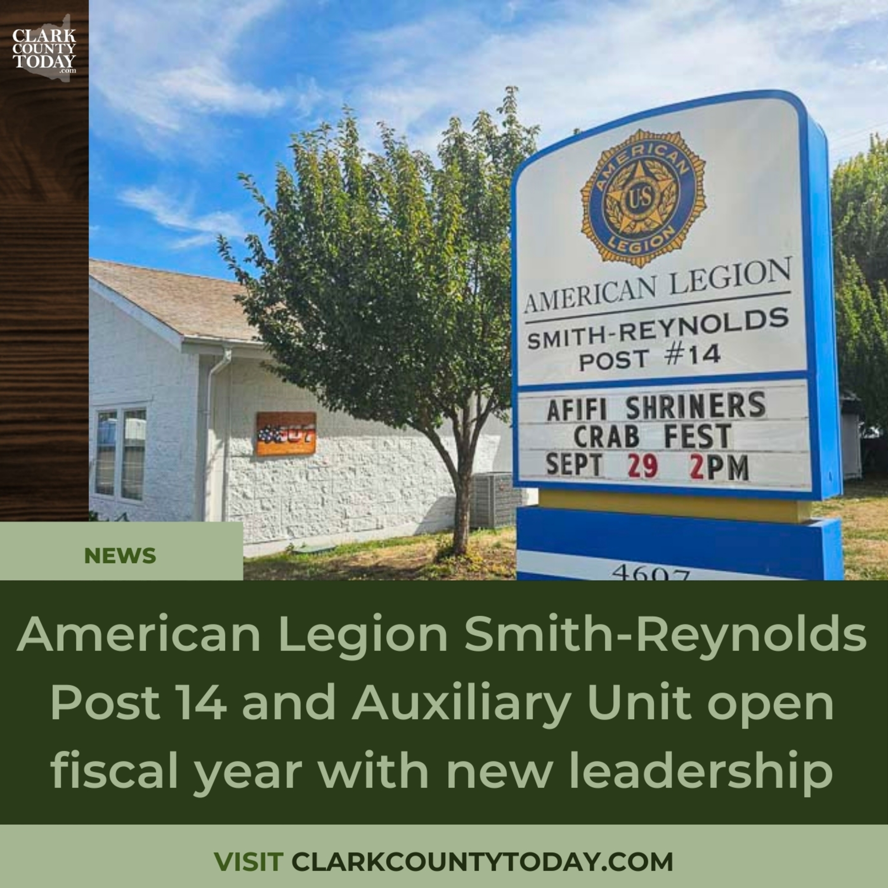 American Legion Smith-Reynolds Post 14 and Auxiliary Unit open fiscal year with new leadership