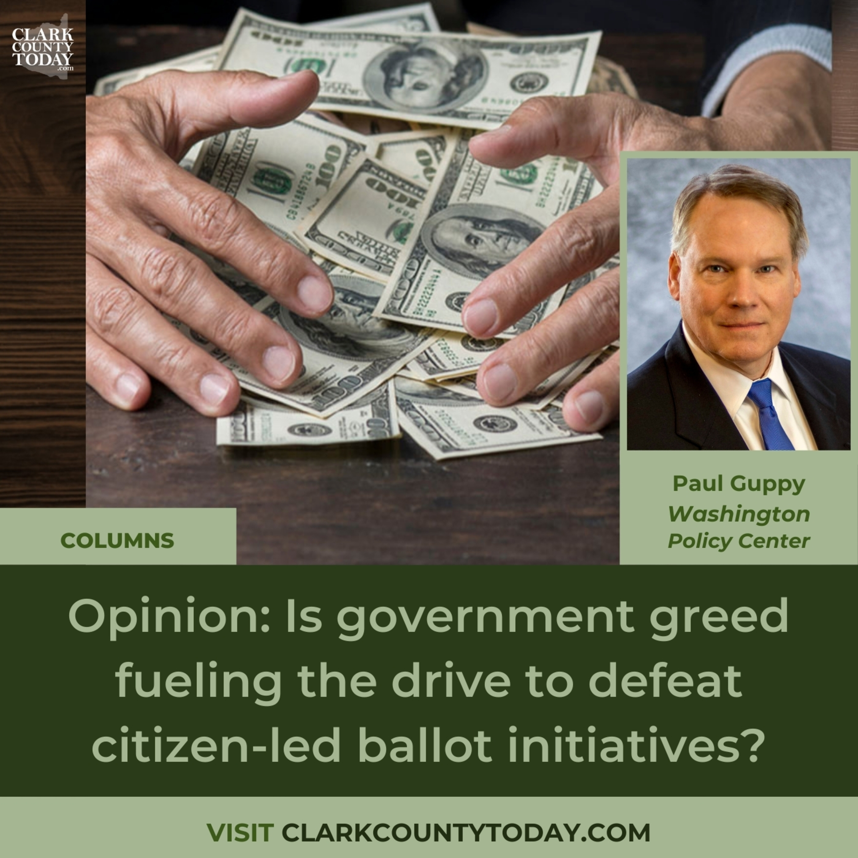 Opinion: Is government greed fueling the drive to defeat citizen-led ballot initiatives?