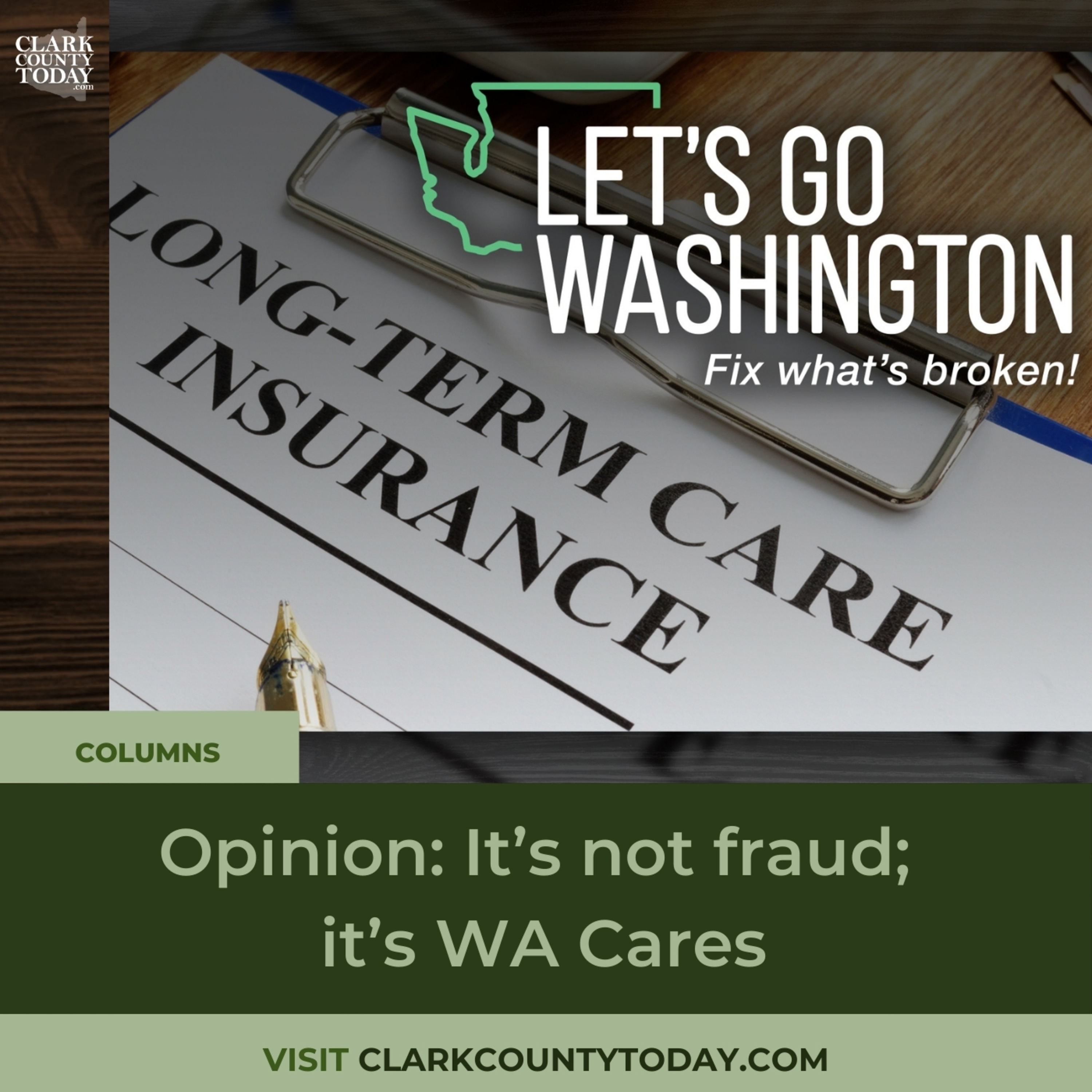 Opinion: It’s not fraud; it’s WA Cares