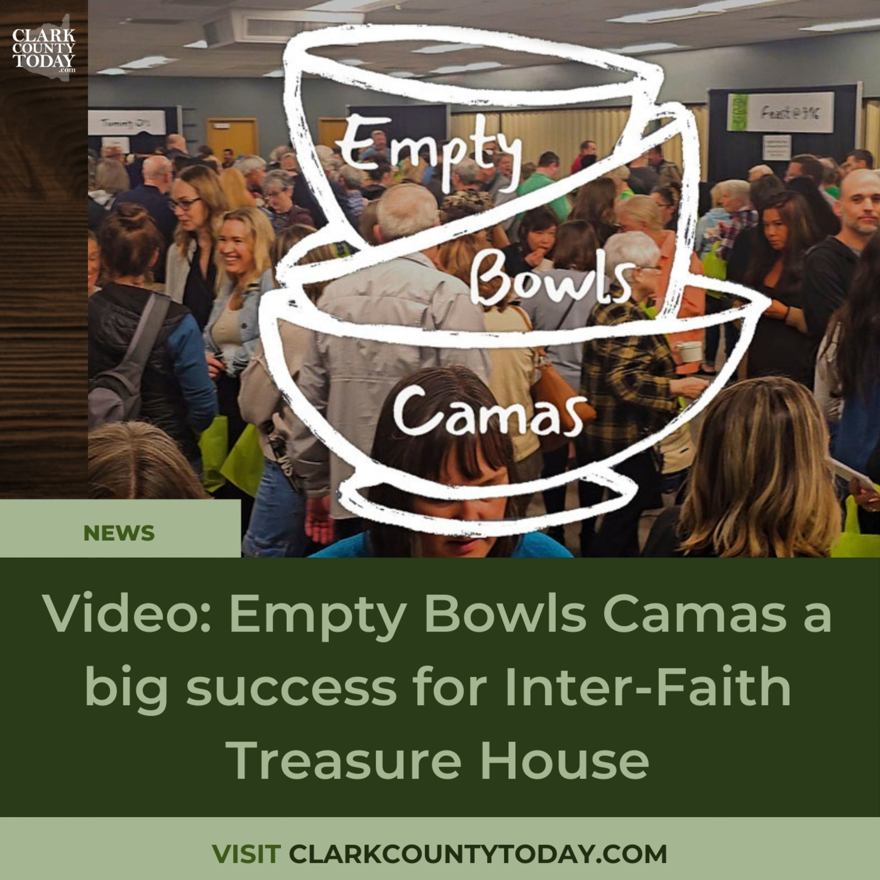 Video: Empty Bowls Camas a big success for Inter-Faith Treasure House