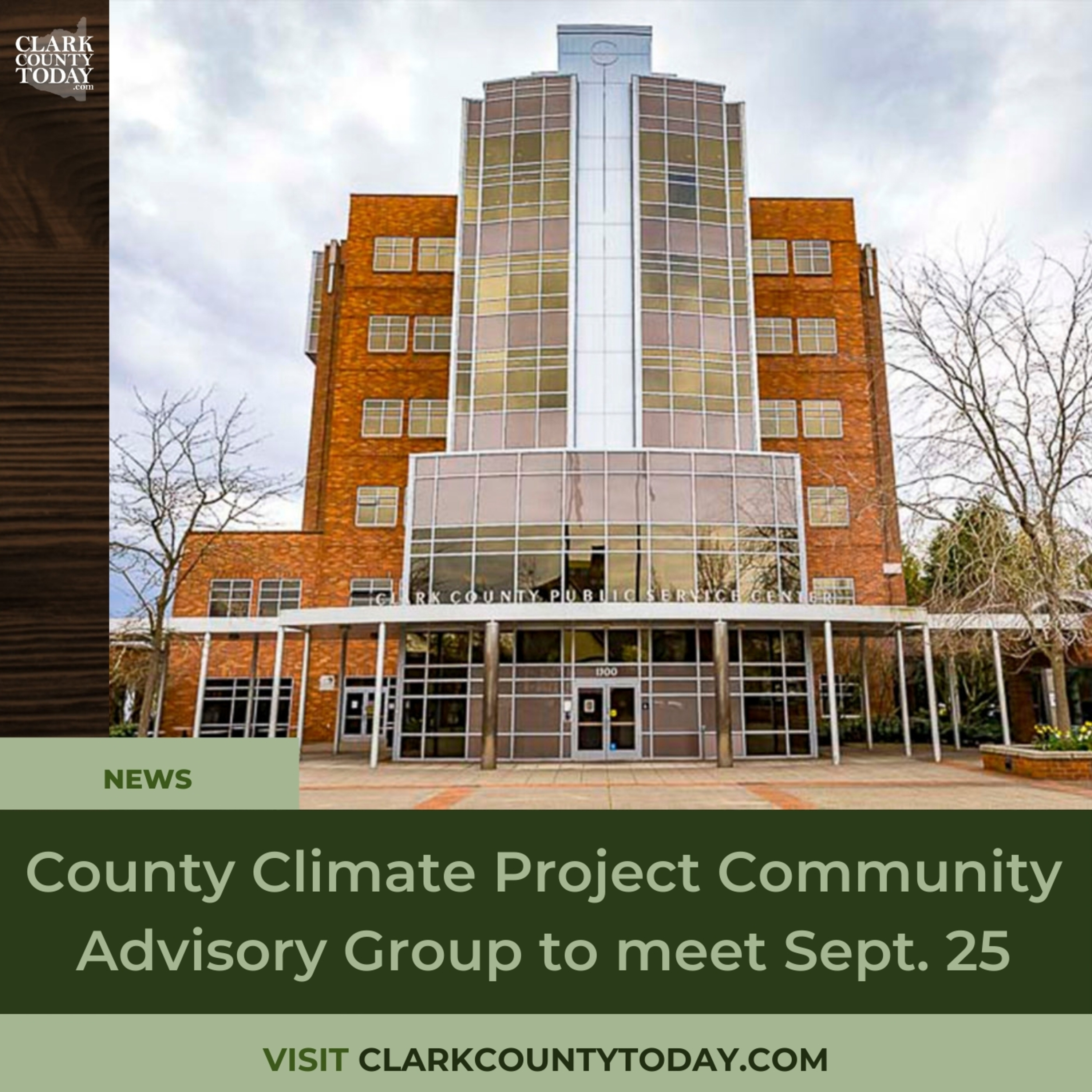 County Climate Project Community Advisory Group to meet Sept. 25