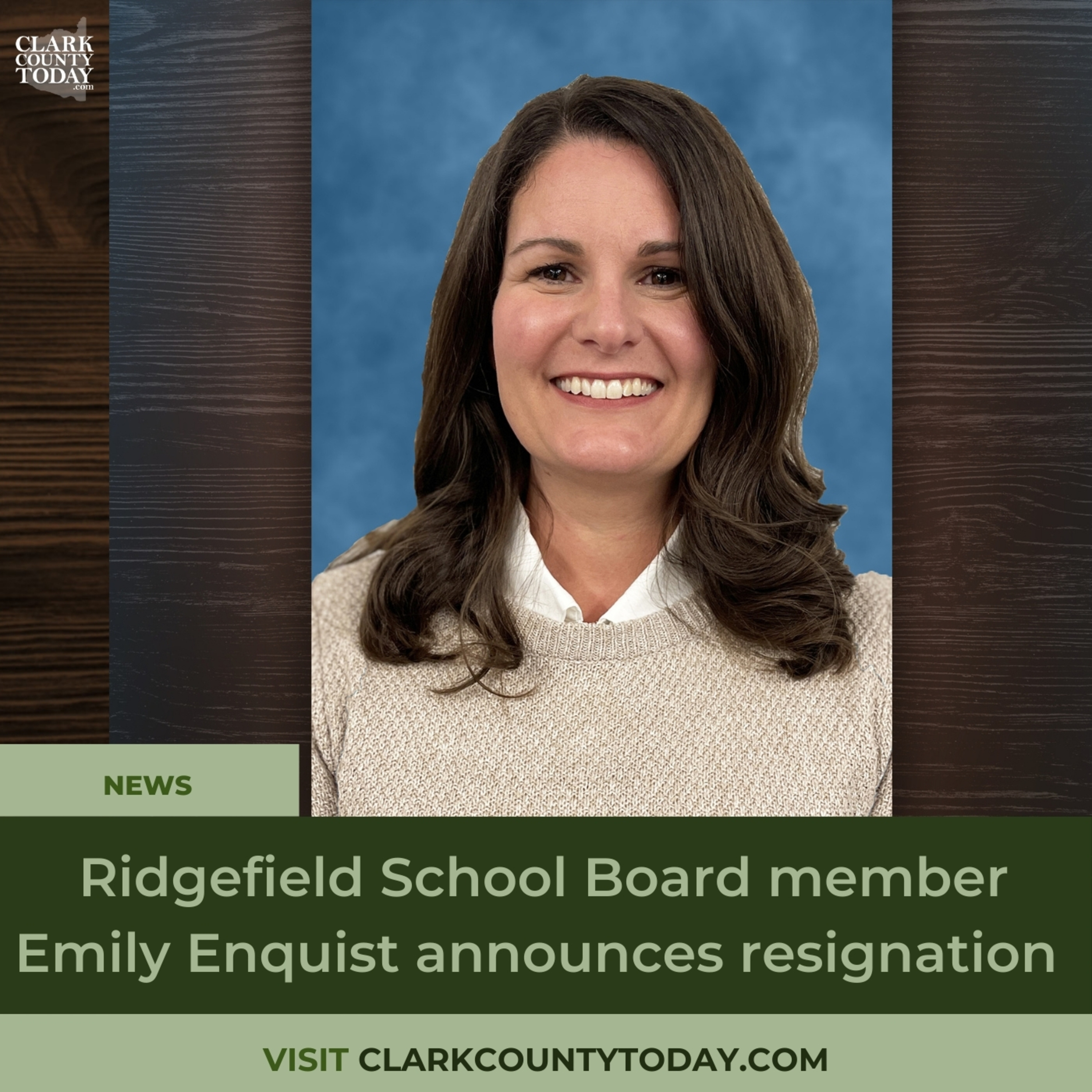 Ridgefield School Board member Emily Enquist announces resignation