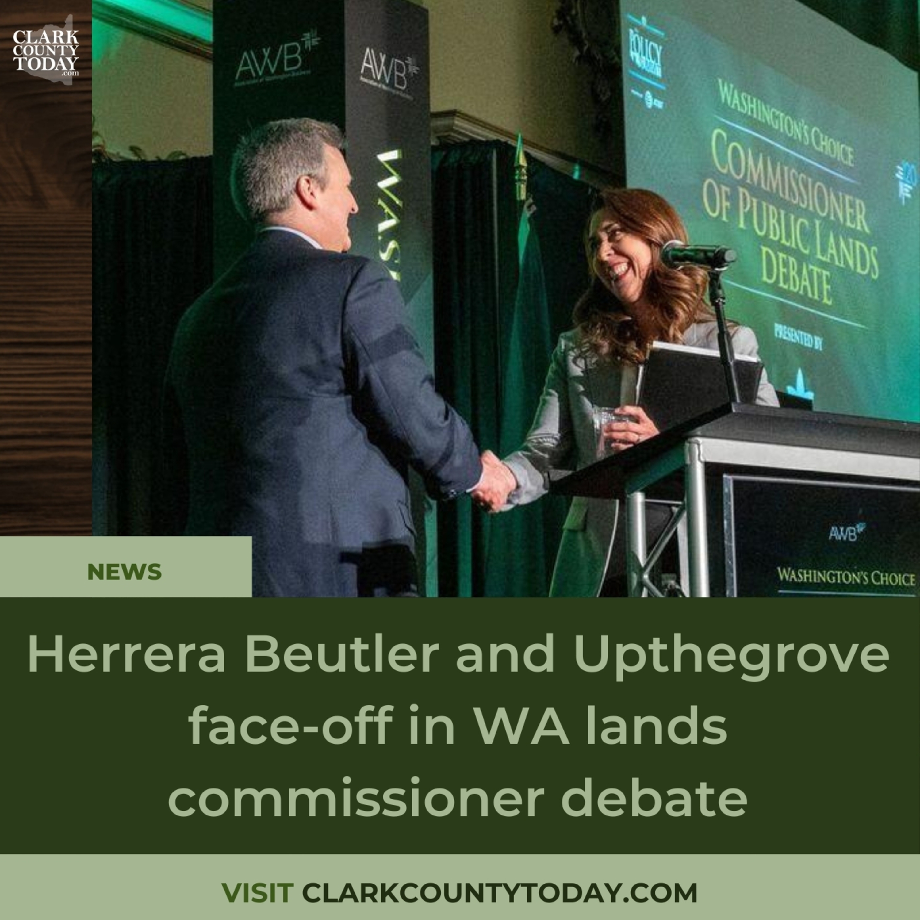 Herrera Beutler and Upthegrove face-off in WA lands commissioner debate
