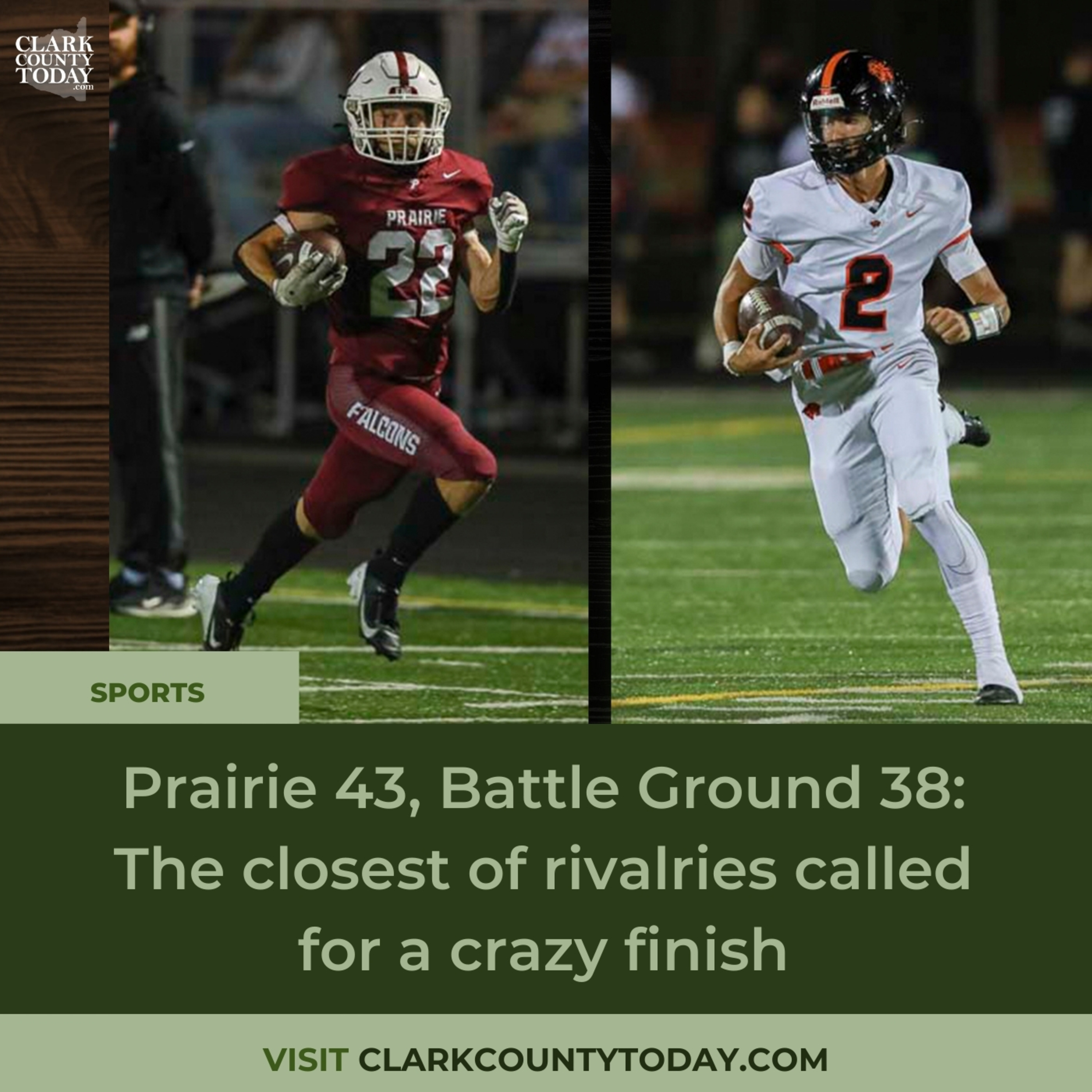Prairie 43, Battle Ground 38: The closest of rivalries called for a crazy finish