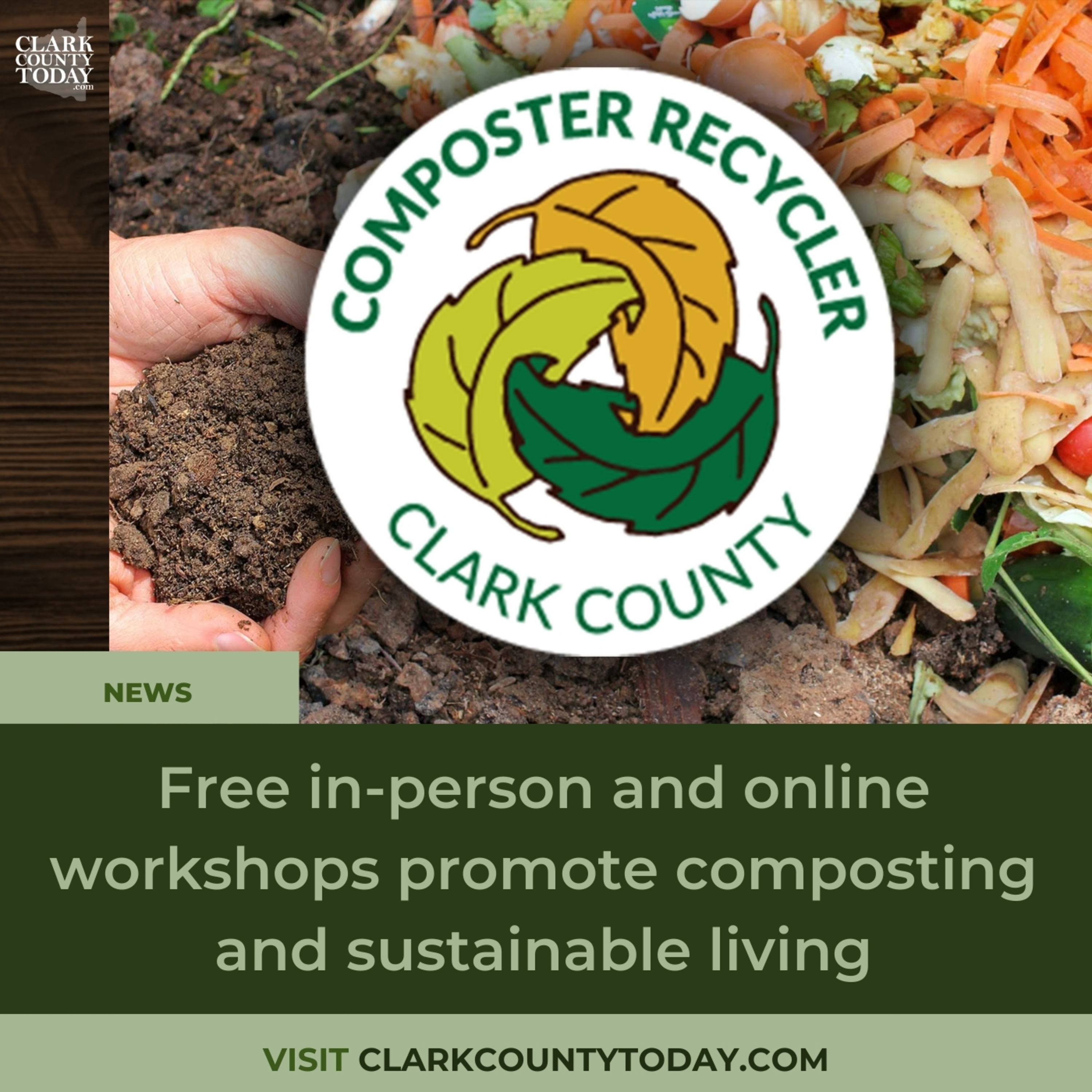 Free in-person and online workshops promote composting and sustainable living