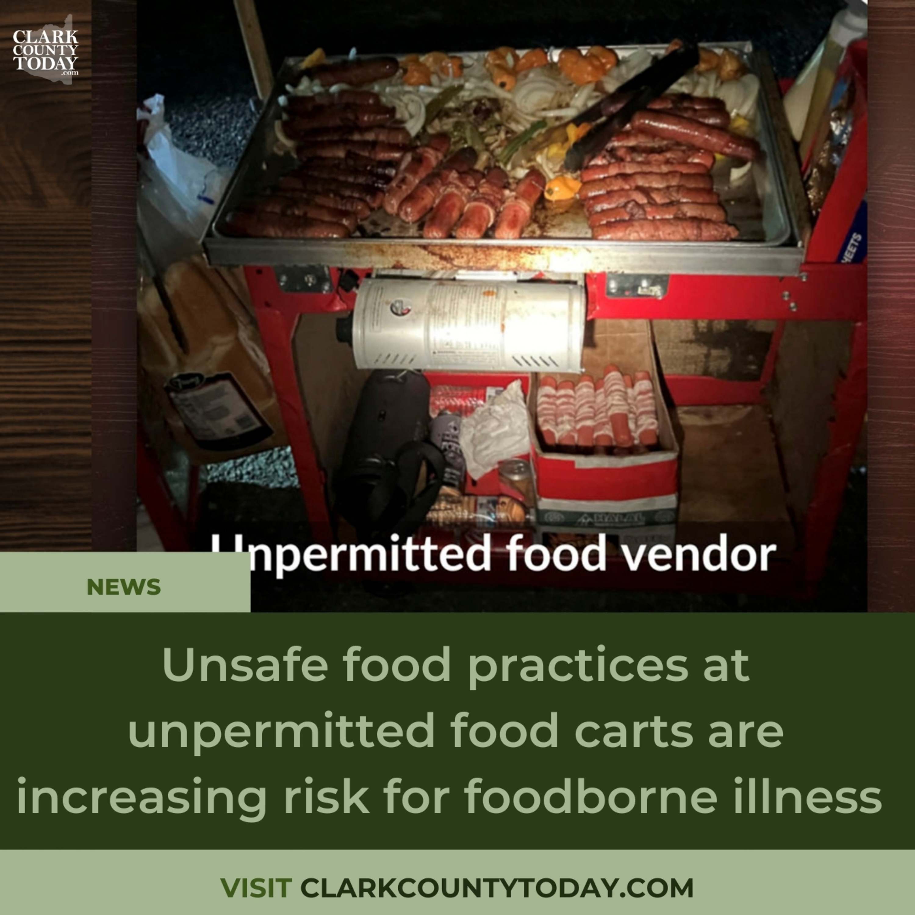 Unsafe food practices at unpermitted food carts are increasing risk for foodborne illness