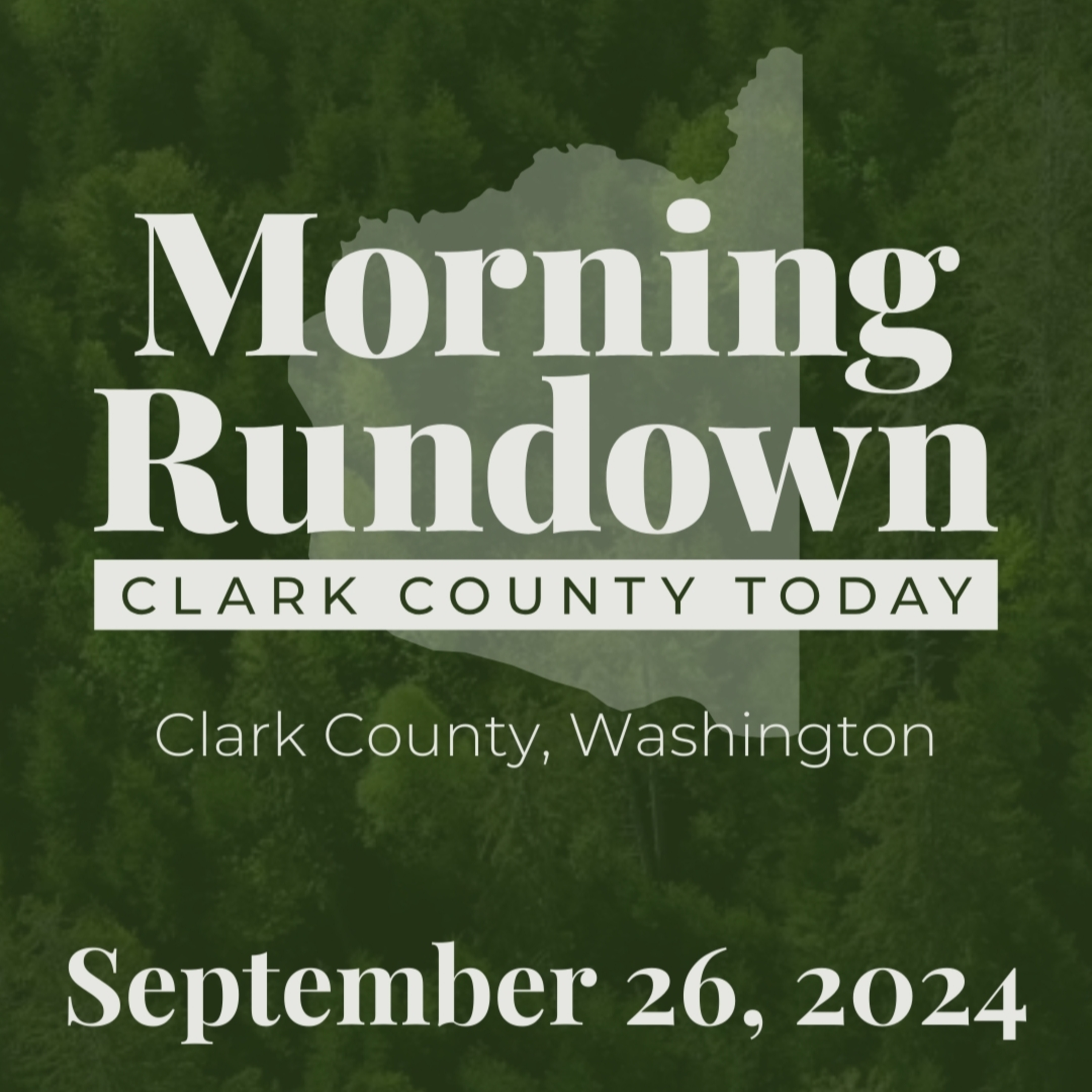 Sept 26 CCT Morning Rundown: Transit Facility, Camas School Incident, PeaceHealth Gift & More