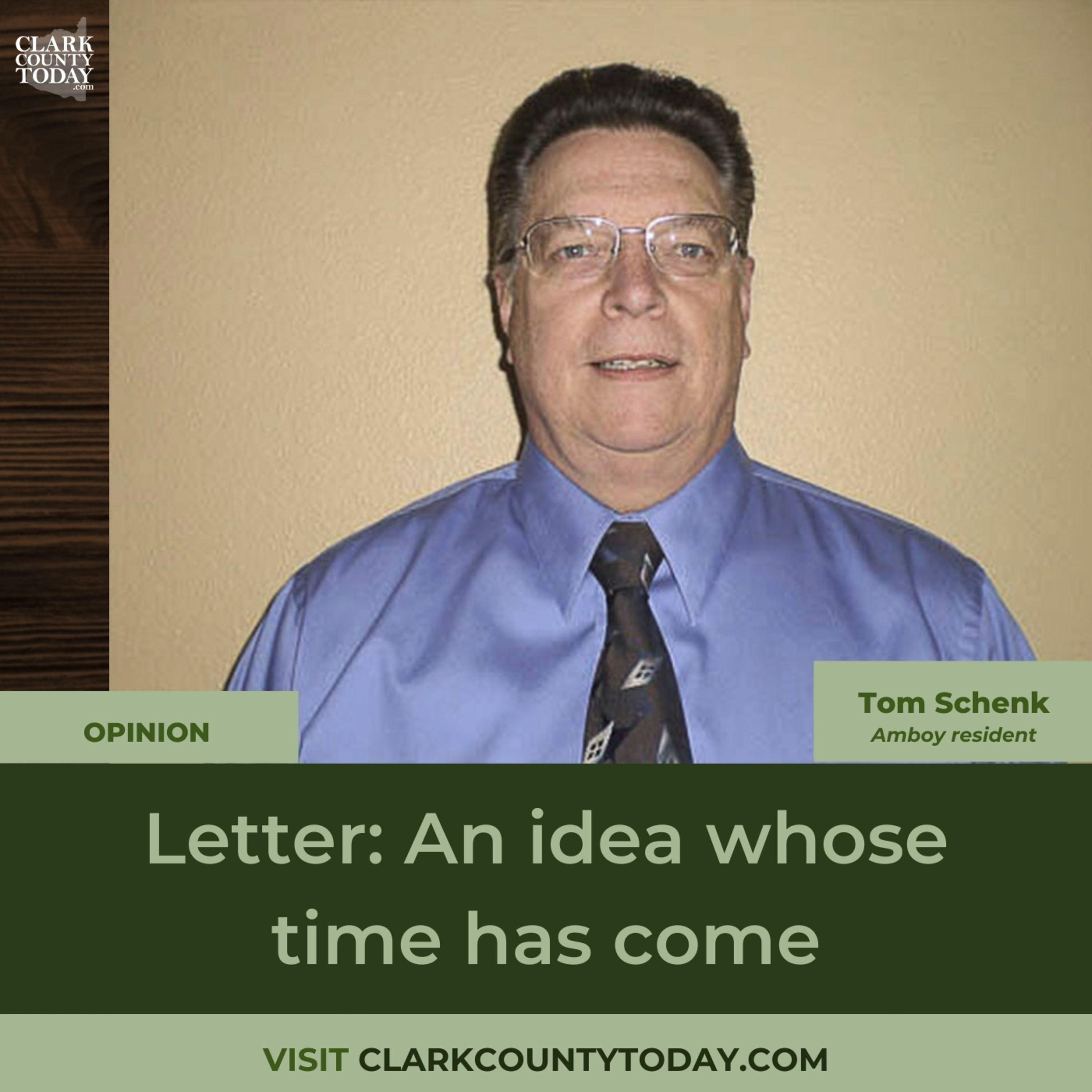 Letter: An idea whose time has come