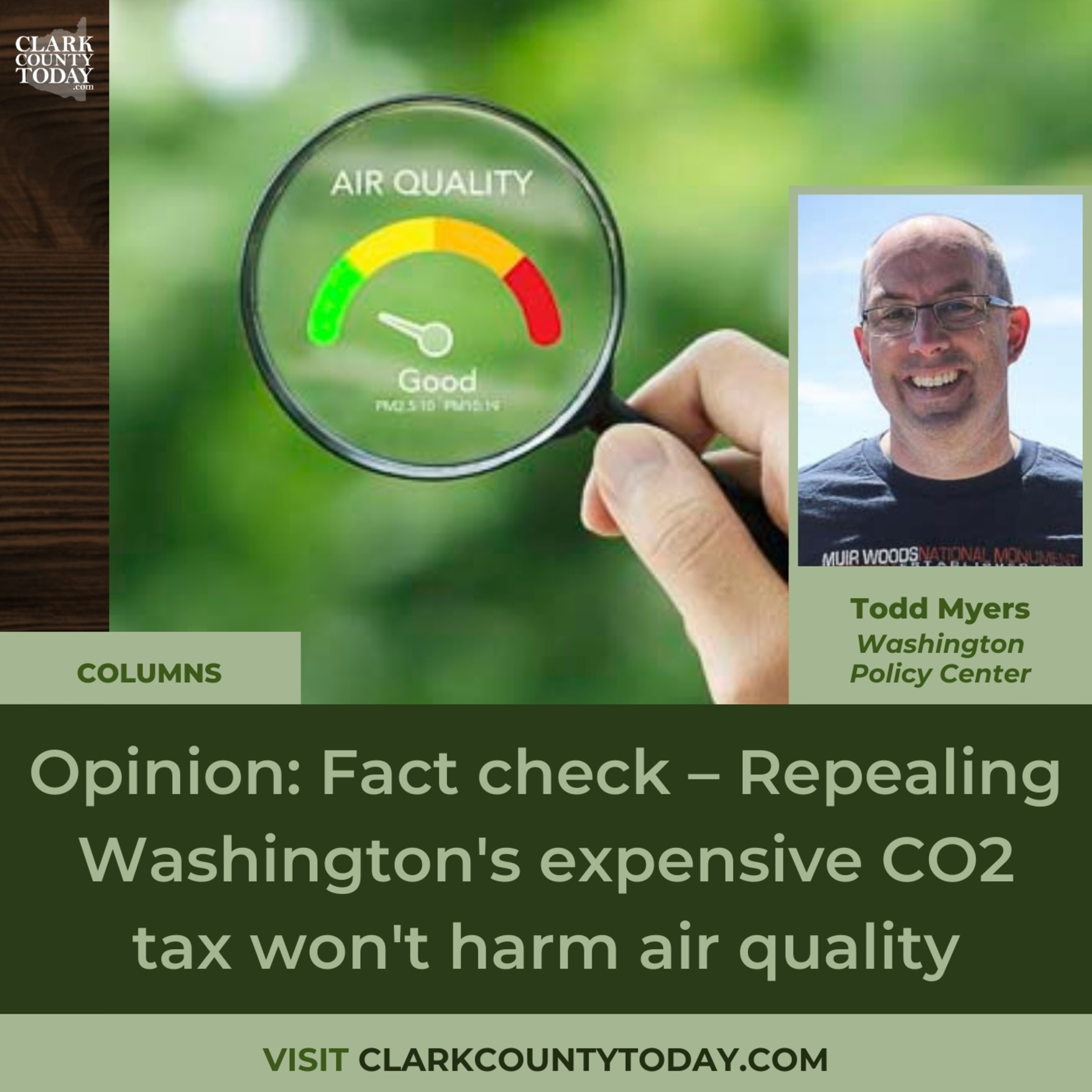 Opinion: Fact check – Repealing Washington's expensive CO2 tax won't harm air quality