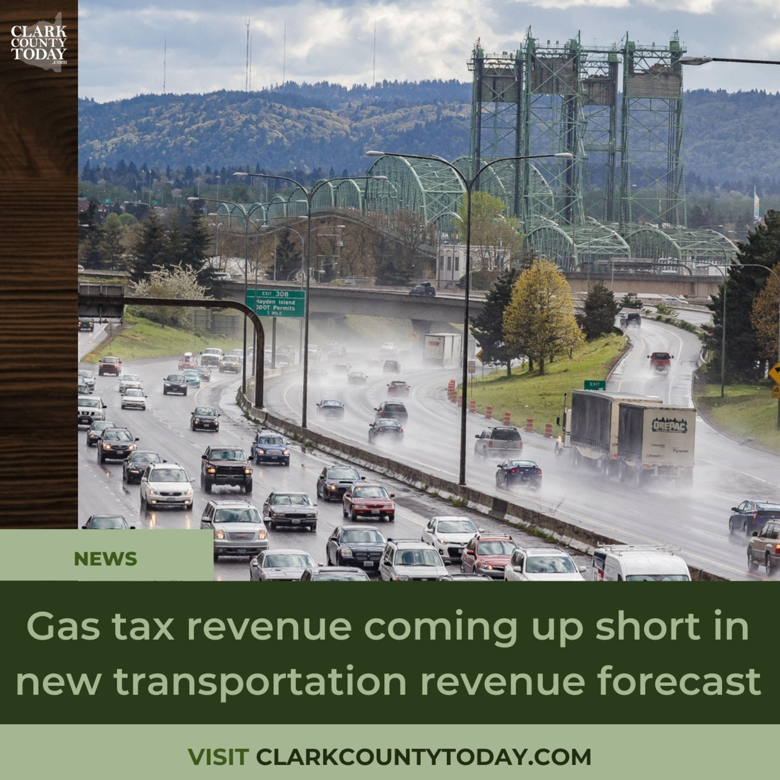 Gas tax revenue coming up short in new transportation revenue forecast